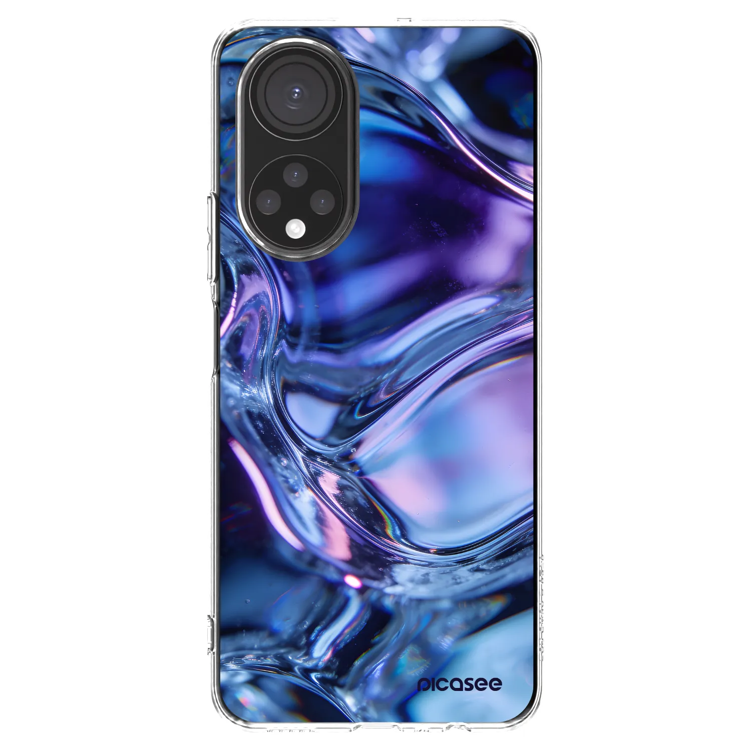 Picasee silikonska prozirna maskica za Honor X7 - Iris liquid