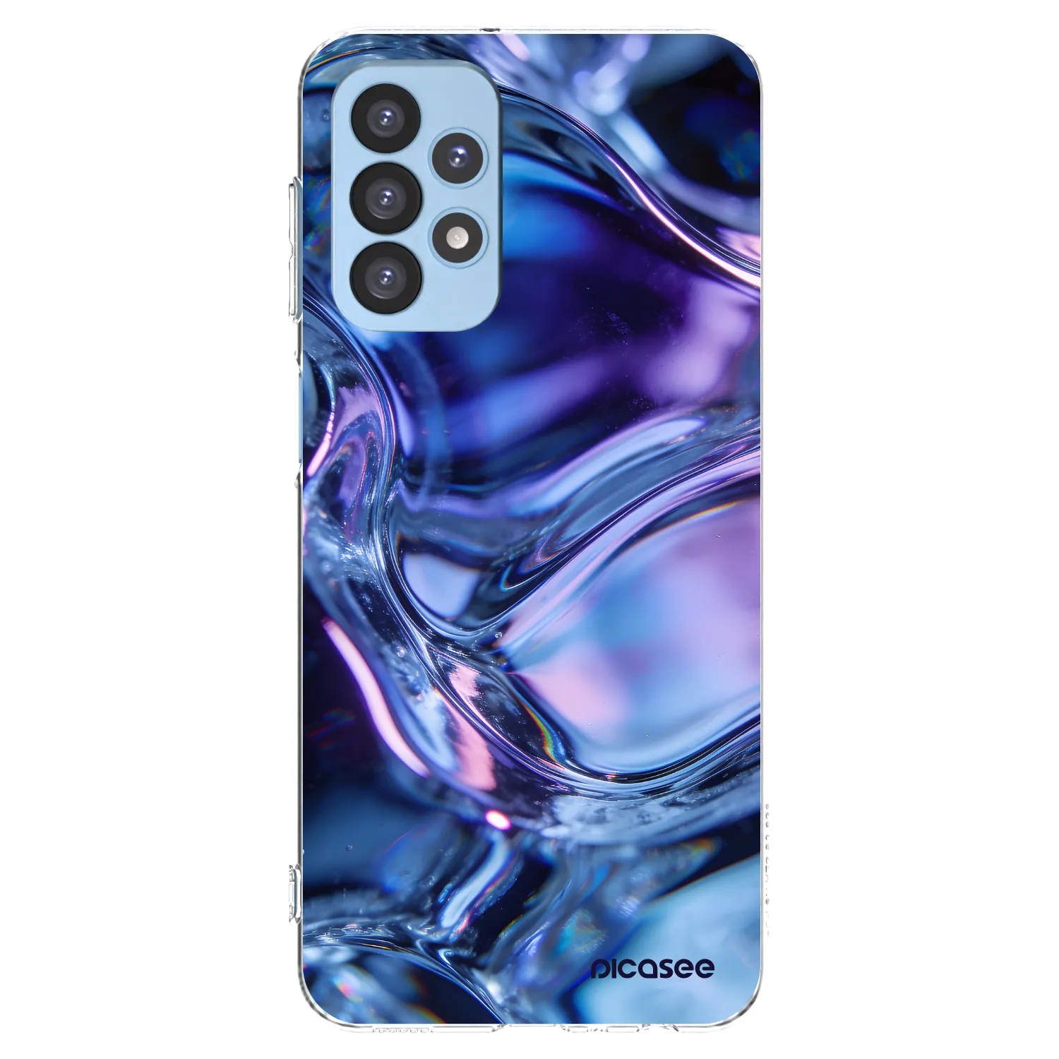 Picasee silikonska prozirna maskica za Samsung Galaxy A23 A235F 4G - Iris liquid