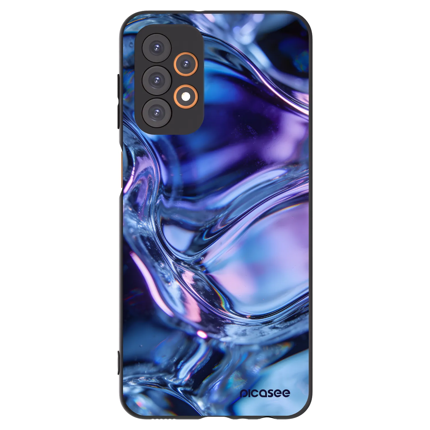 Picasee crna silikonska maskica za Samsung Galaxy A23 A236B 5G - Iris liquid