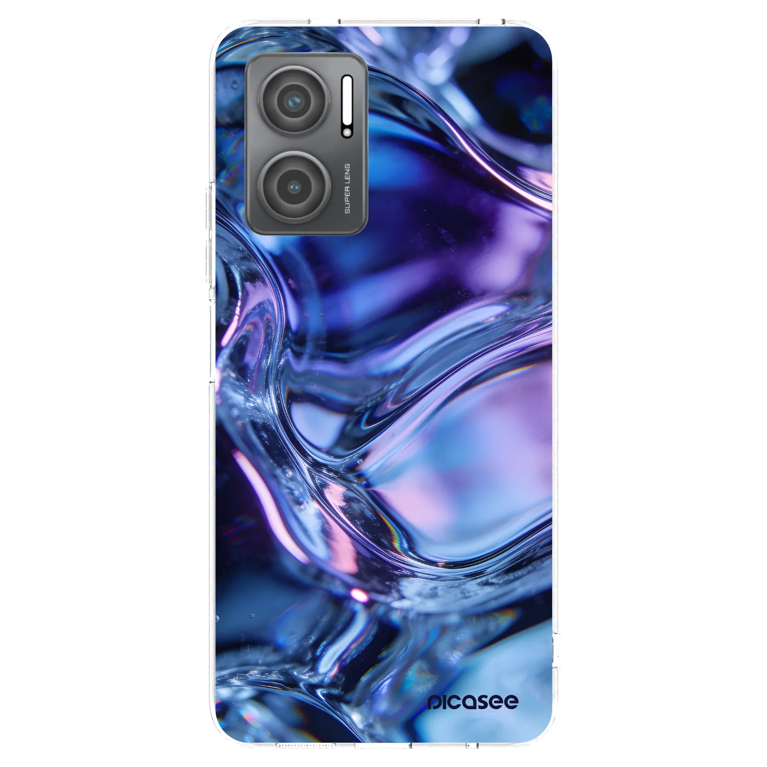 Picasee silikonska prozirna maskica za Xiaomi Redmi 10 5G - Iris liquid