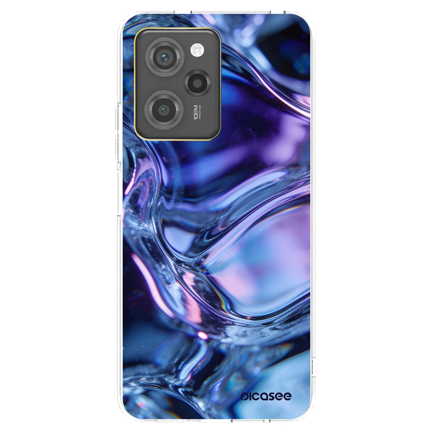 Picasee silikonska prozirna maskica za Xiaomi Poco X5 Pro - Iris liquid