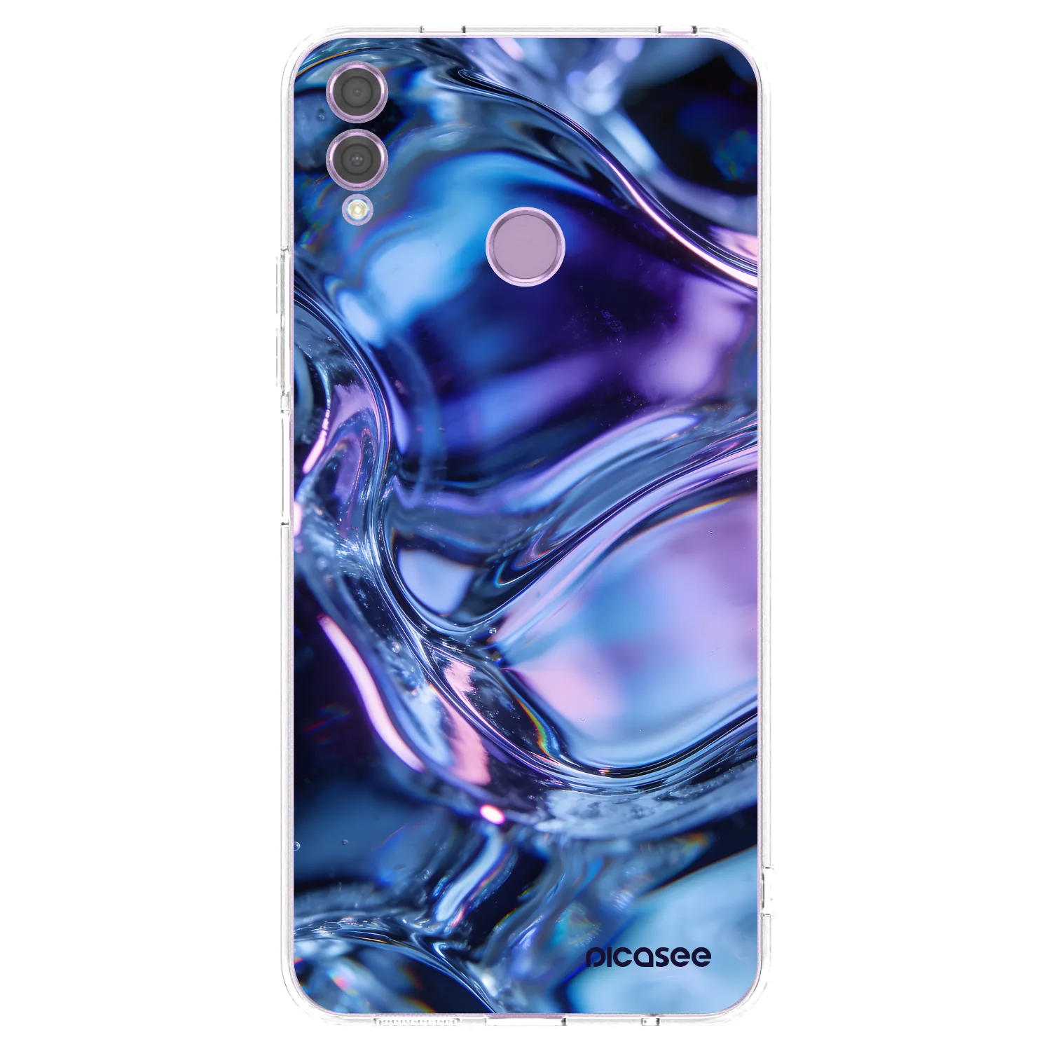 Picasee silikonska prozirna maskica za Honor 8X - Iris liquid