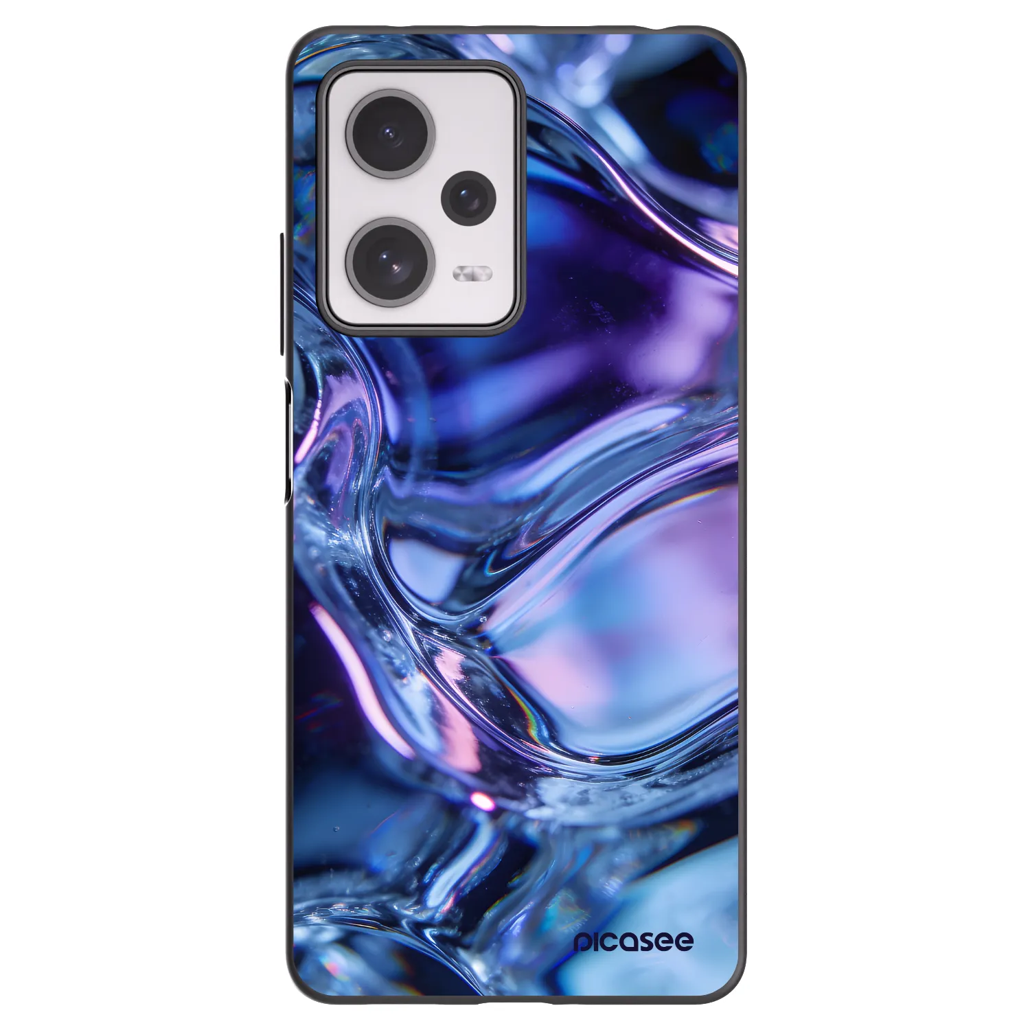 Picasee crna silikonska maskica za Xiaomi Redmi Note 12 Pro+ 5G - Iris liquid