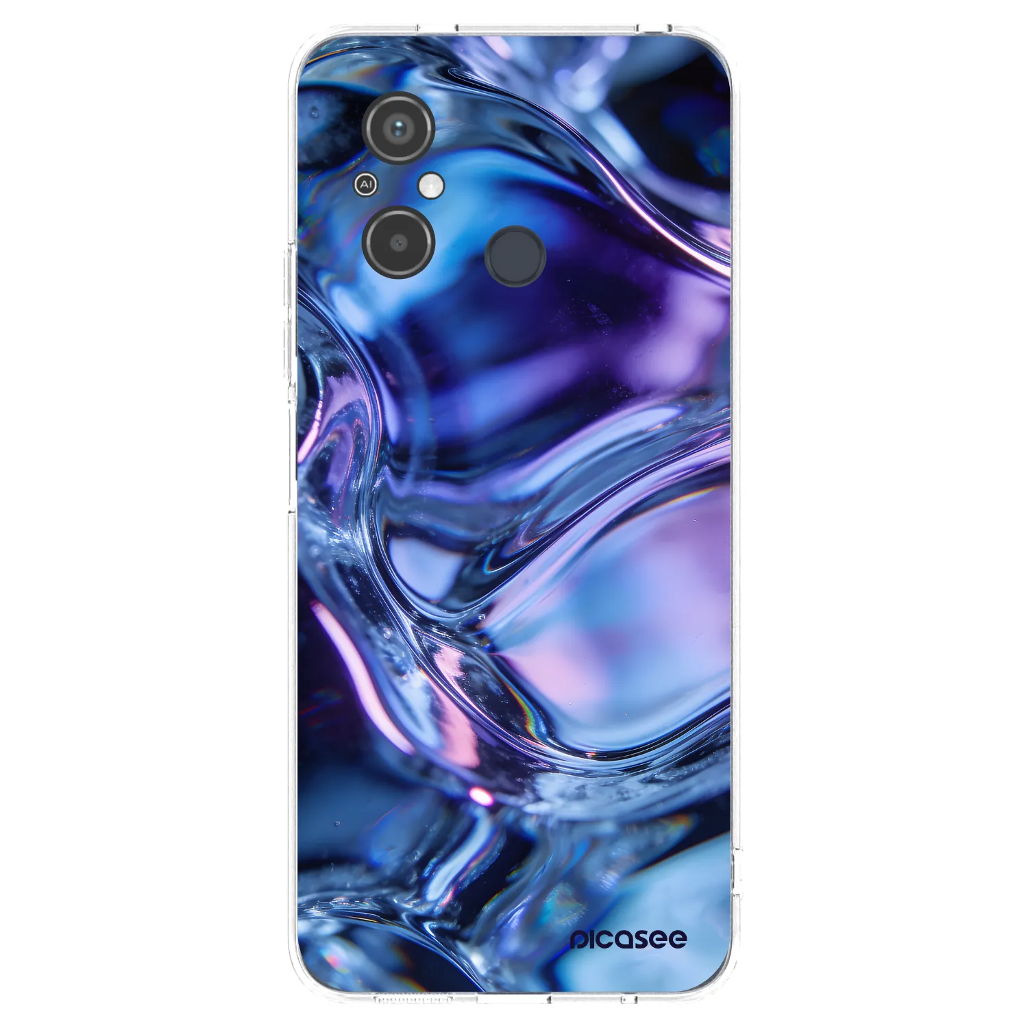 Picasee silikonska prozirna maskica za Xiaomi Redmi 12C - Iris liquid