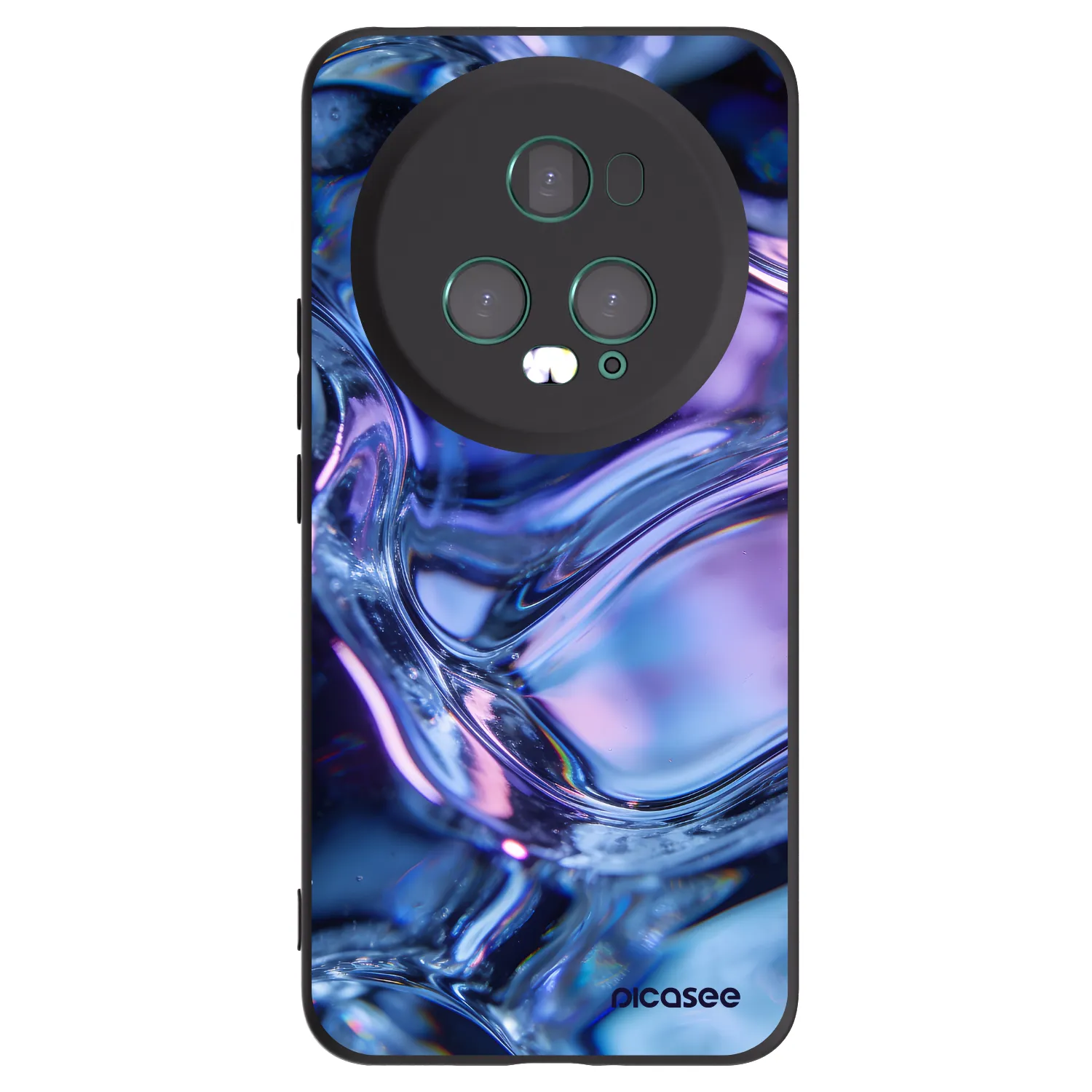Picasee crna silikonska maskica za Honor Magic5 Pro - Iris liquid