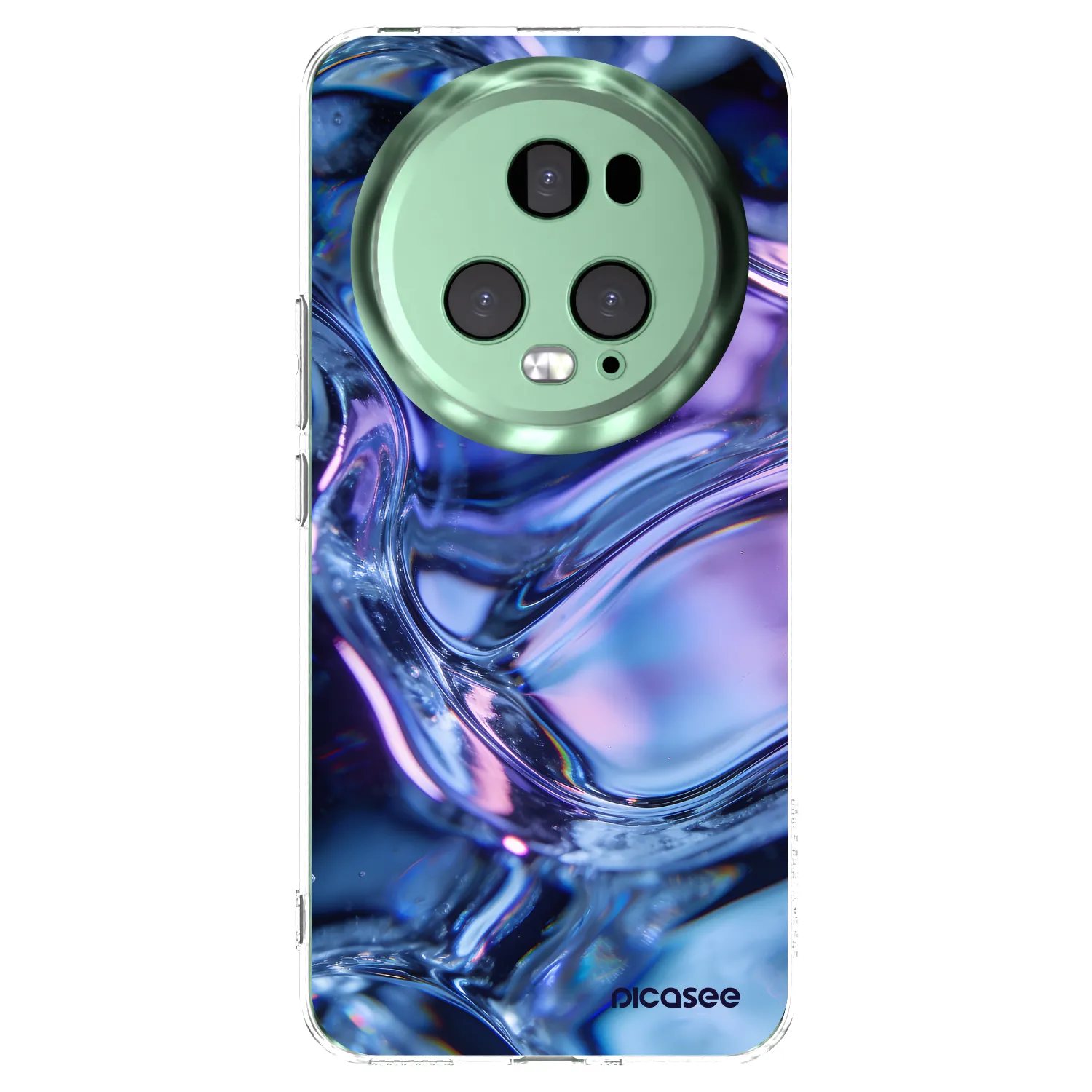 Picasee silikonska prozirna maskica za Honor Magic5 Pro - Iris liquid