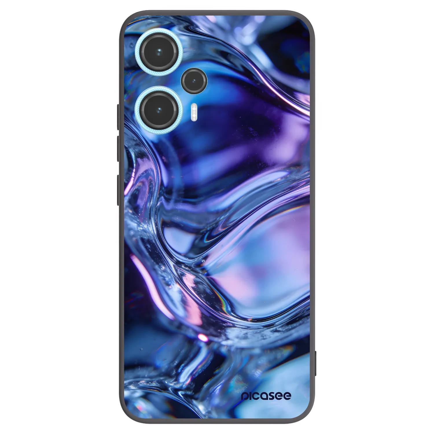 Picasee crna silikonska maskica za Xiaomi Poco F5 - Iris liquid