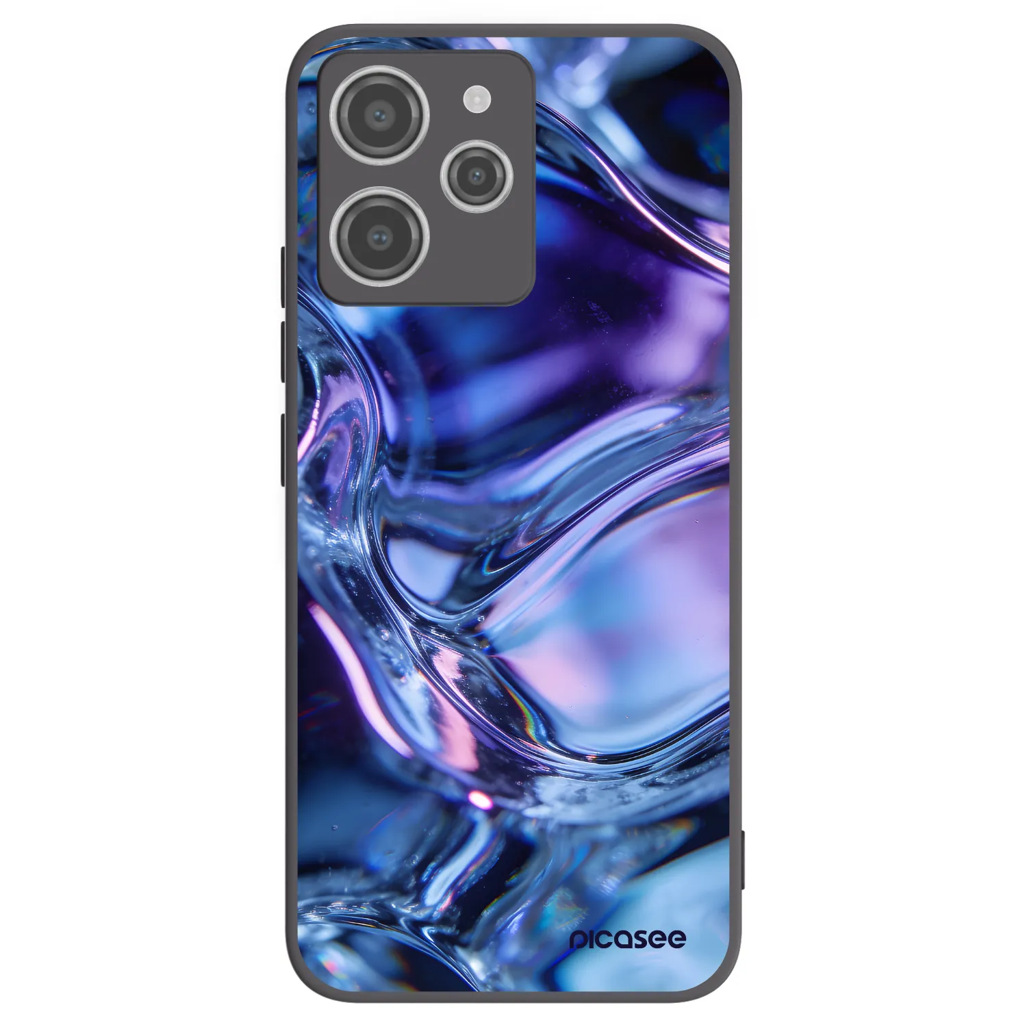 Picasee crna silikonska maskica za Xiaomi Redmi 12 4G - Iris liquid