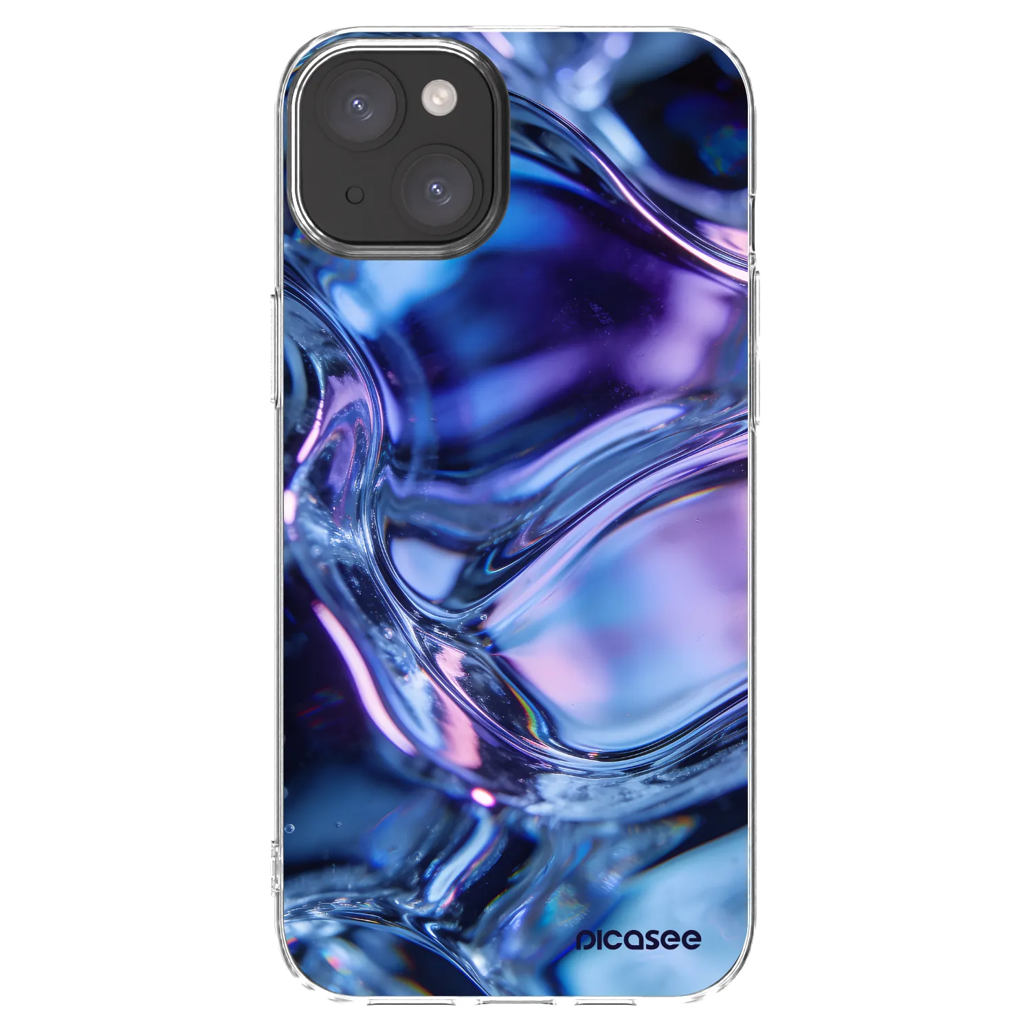 Picasee silikonska prozirna maskica za Apple iPhone 15 Plus - Iris liquid