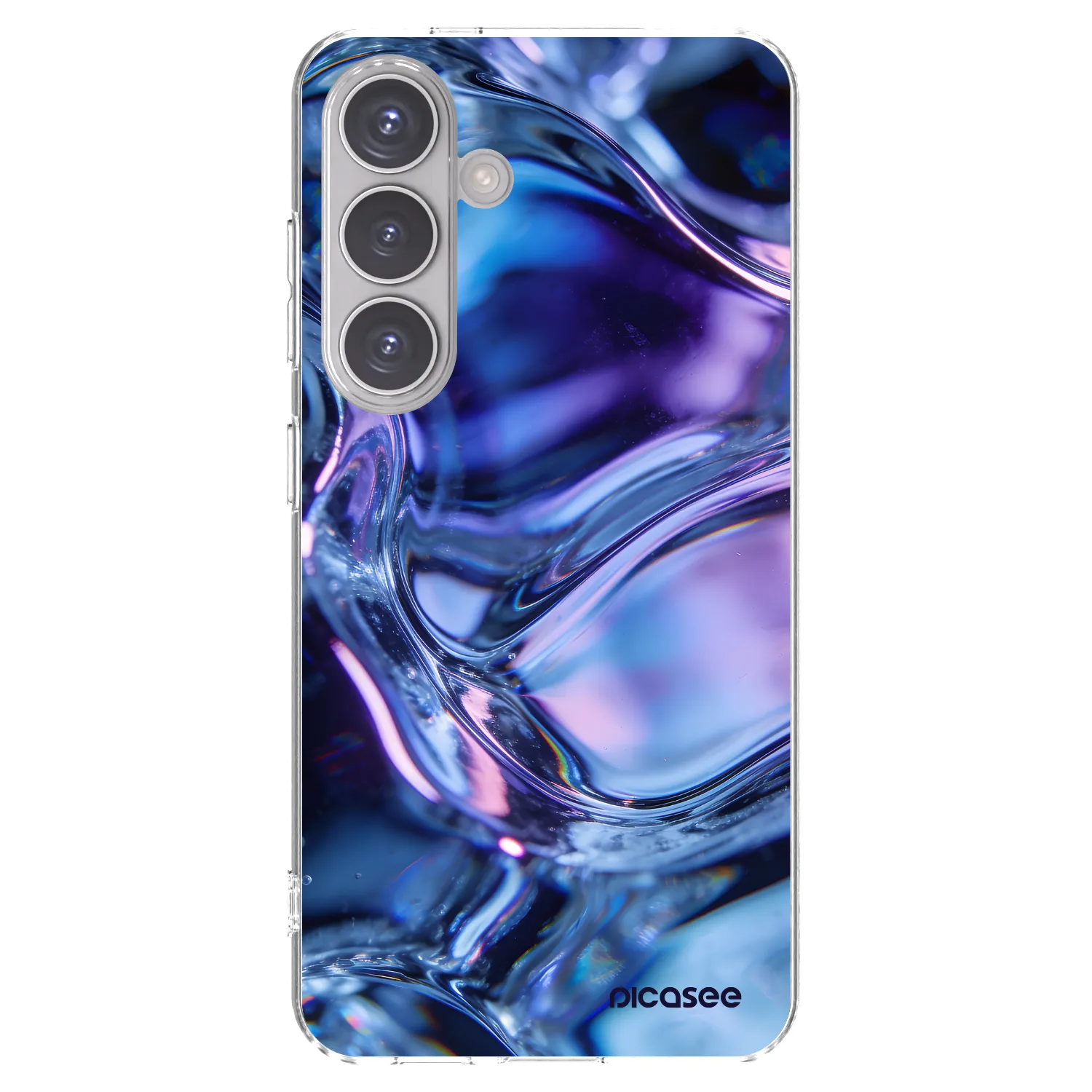 Picasee silikonska prozirna maskica za Samsung Galaxy S24 S921B 5G - Iris liquid