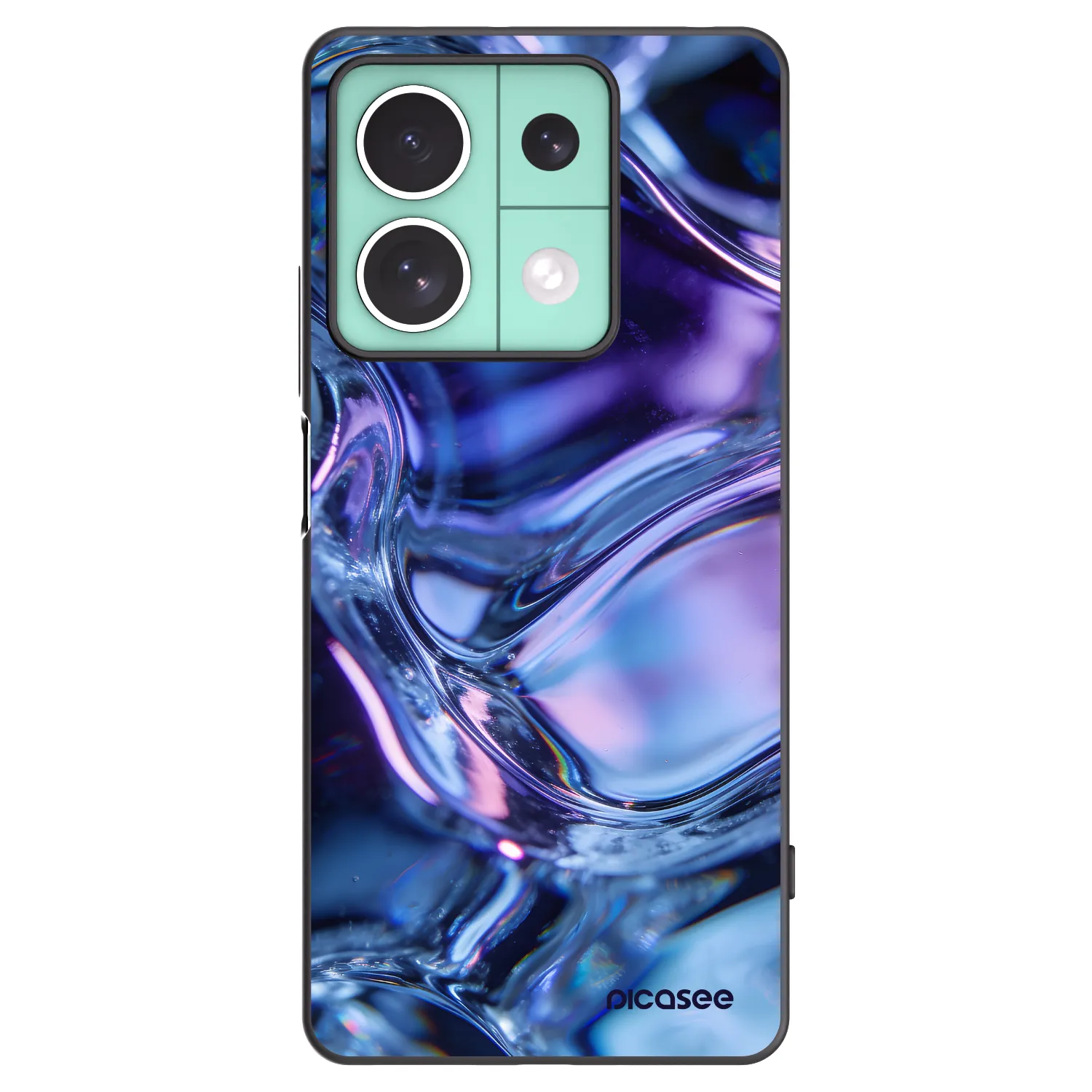 Picasee crna silikonska maskica za Xiaomi Redmi Note 13 5G - Iris liquid