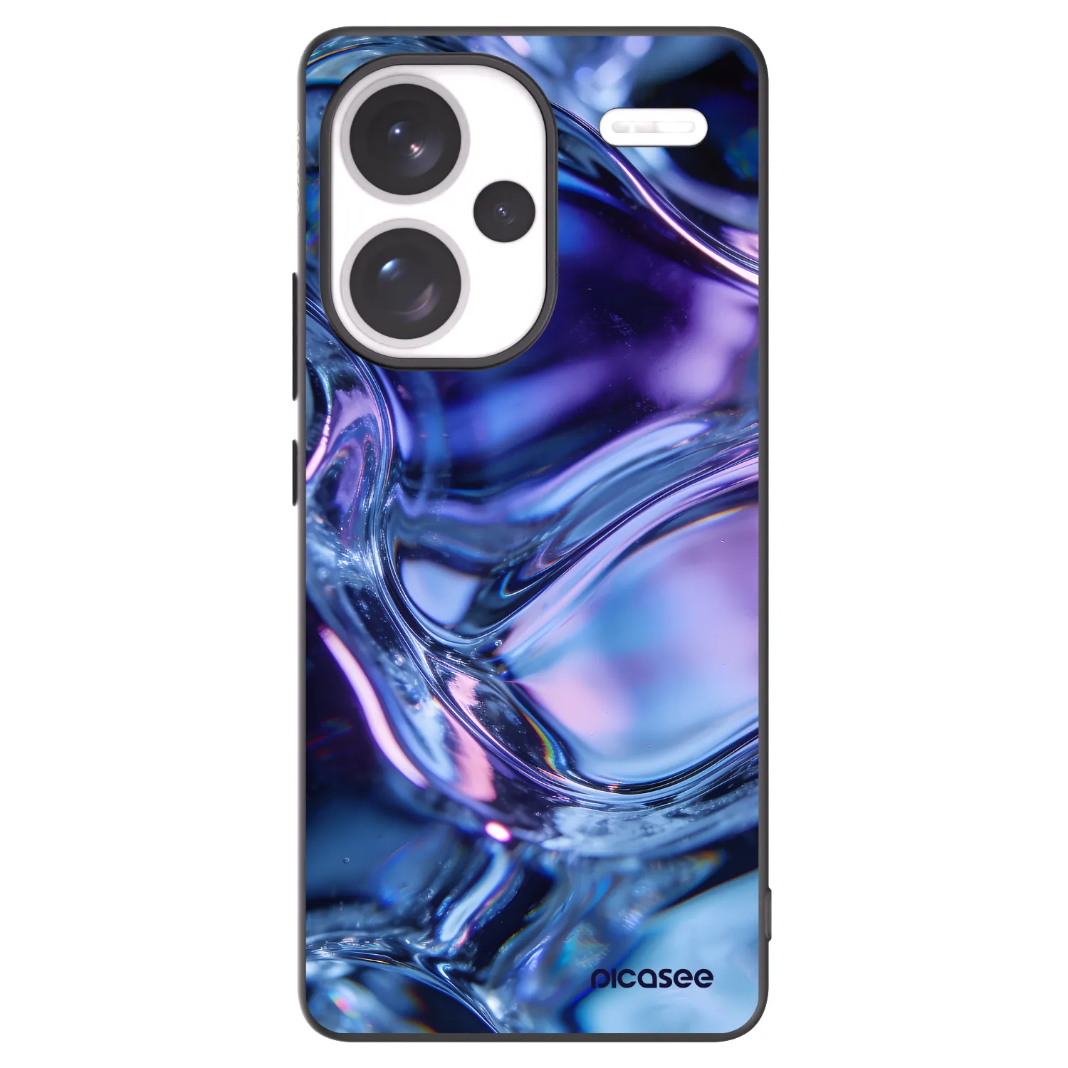 Picasee crna silikonska maskica za Xiaomi Redmi Note 13 Pro+ 5G - Iris liquid