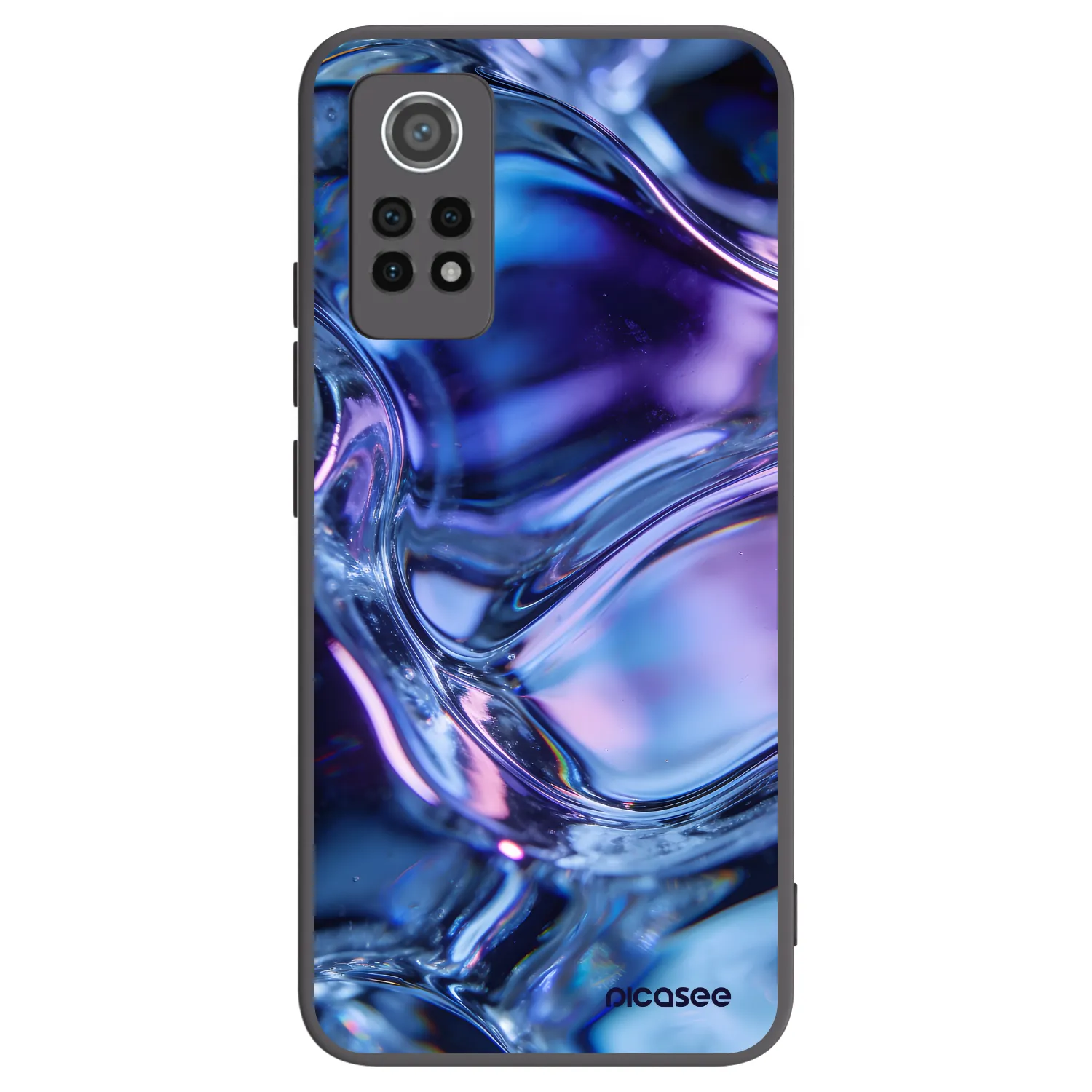 Picasee crna silikonska maskica za Xiaomi Redmi Note 12 Pro 4G - Iris liquid