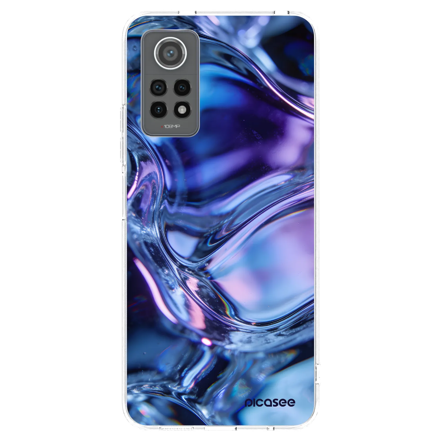 Picasee silikonska prozirna maskica za Xiaomi Redmi Note 12 Pro 4G - Iris liquid
