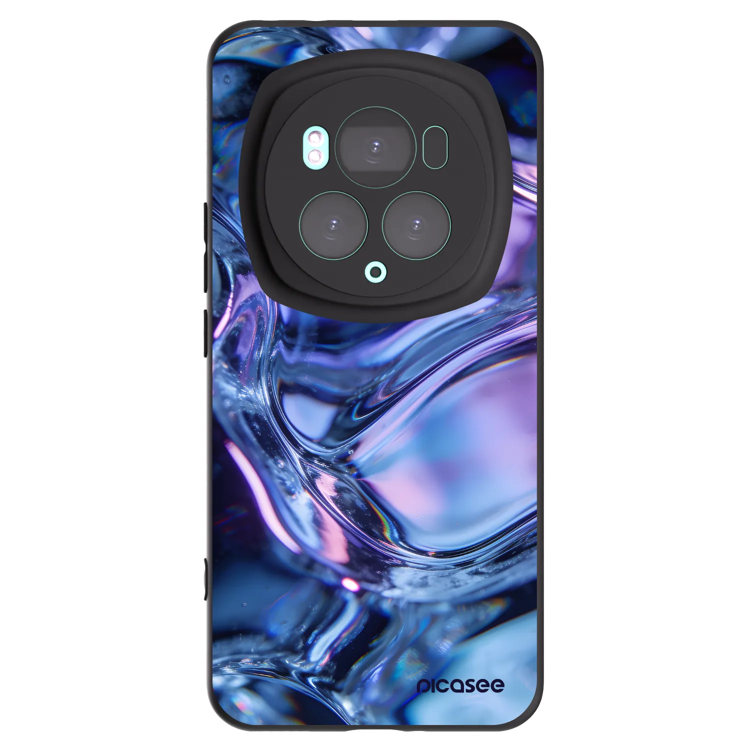 Picasee crna silikonska maskica za Honor Magic6 Pro - Iris liquid