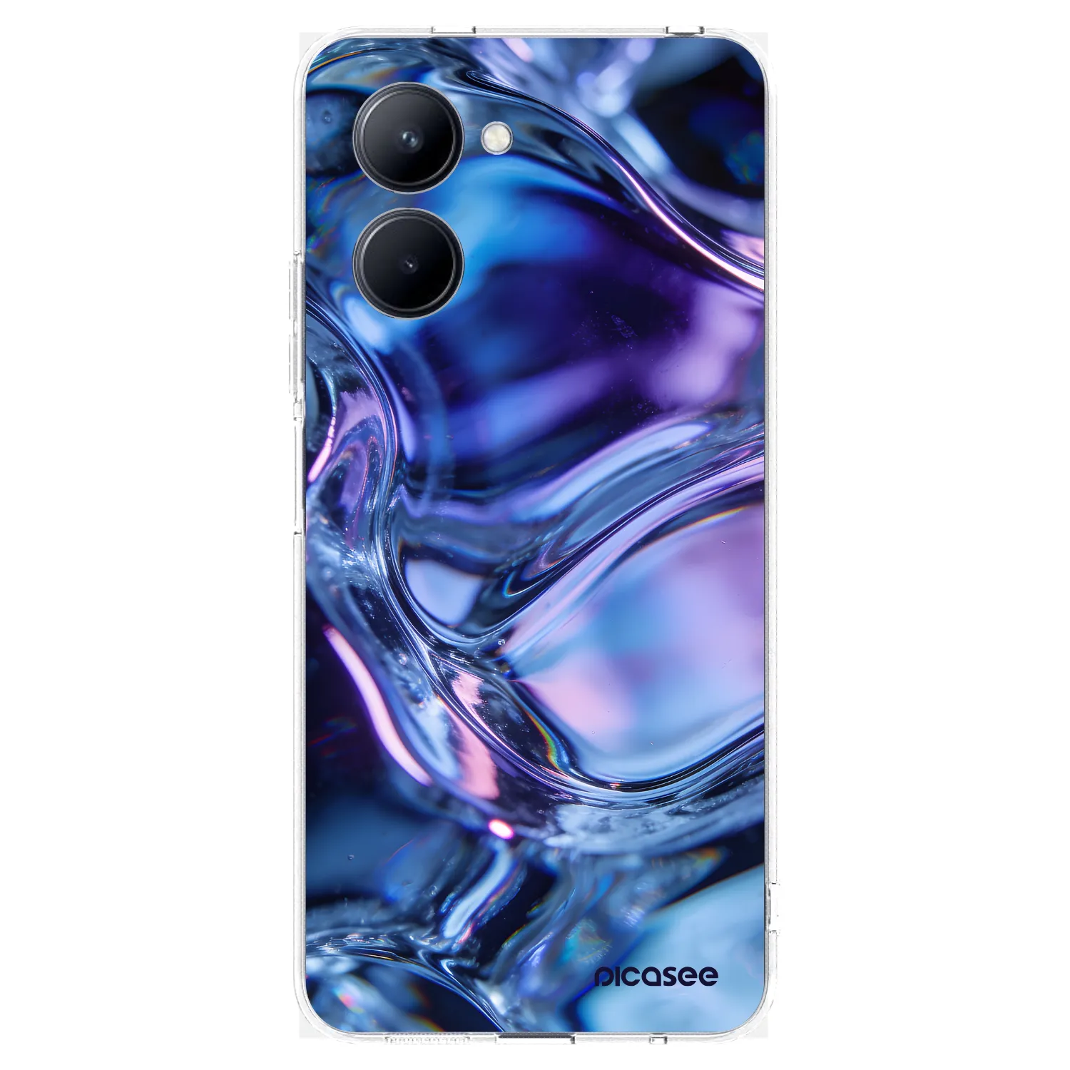 Picasee silikonska prozirna maskica za Realme C33 (2023) - Iris liquid