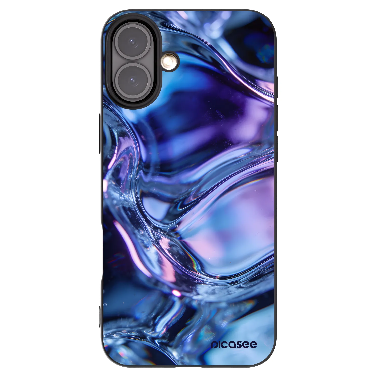 Picasee crna silikonska maskica za Apple iPhone 16 Plus - Iris liquid