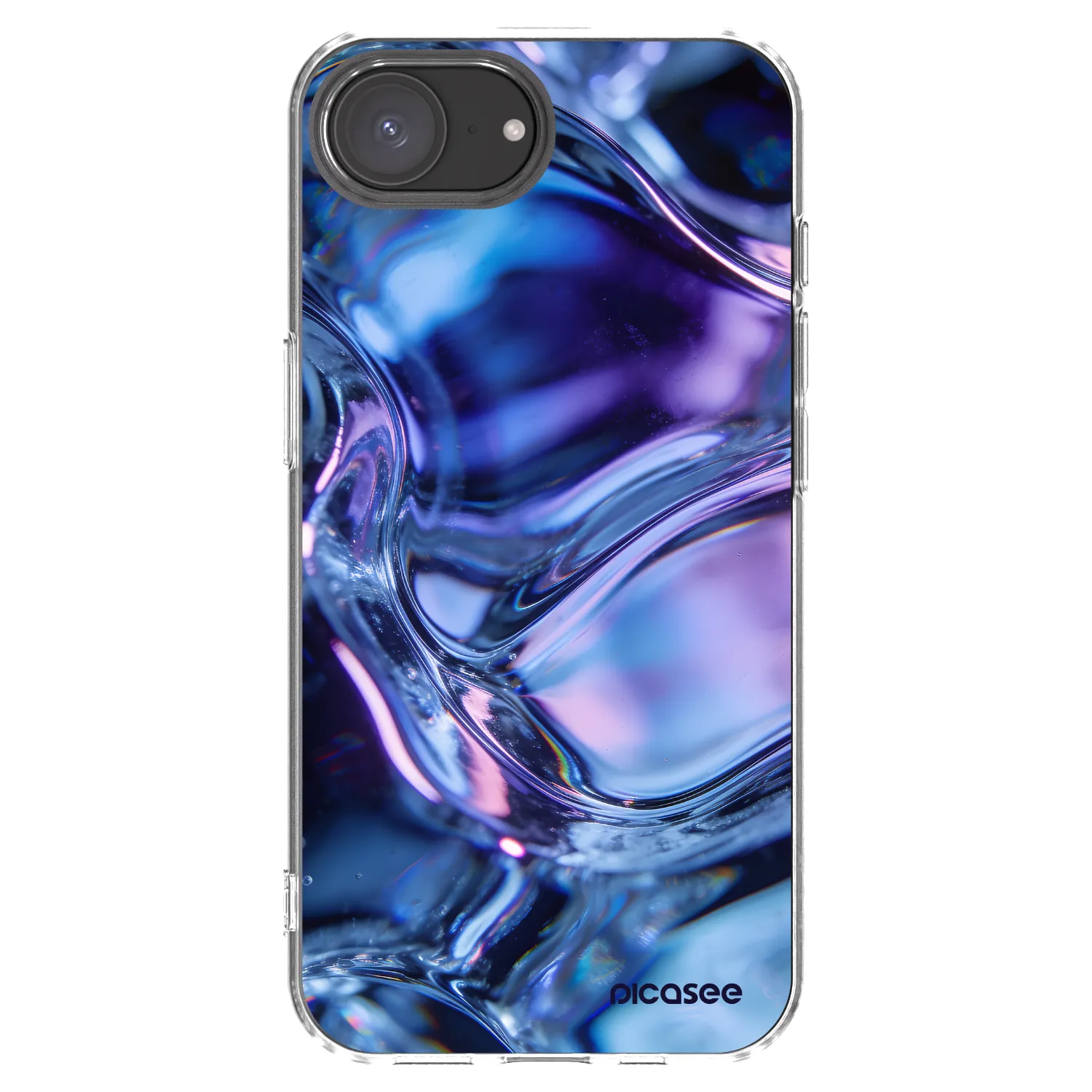 Picasee silikonska prozirna maskica za Apple iPhone 16e - Iris liquid