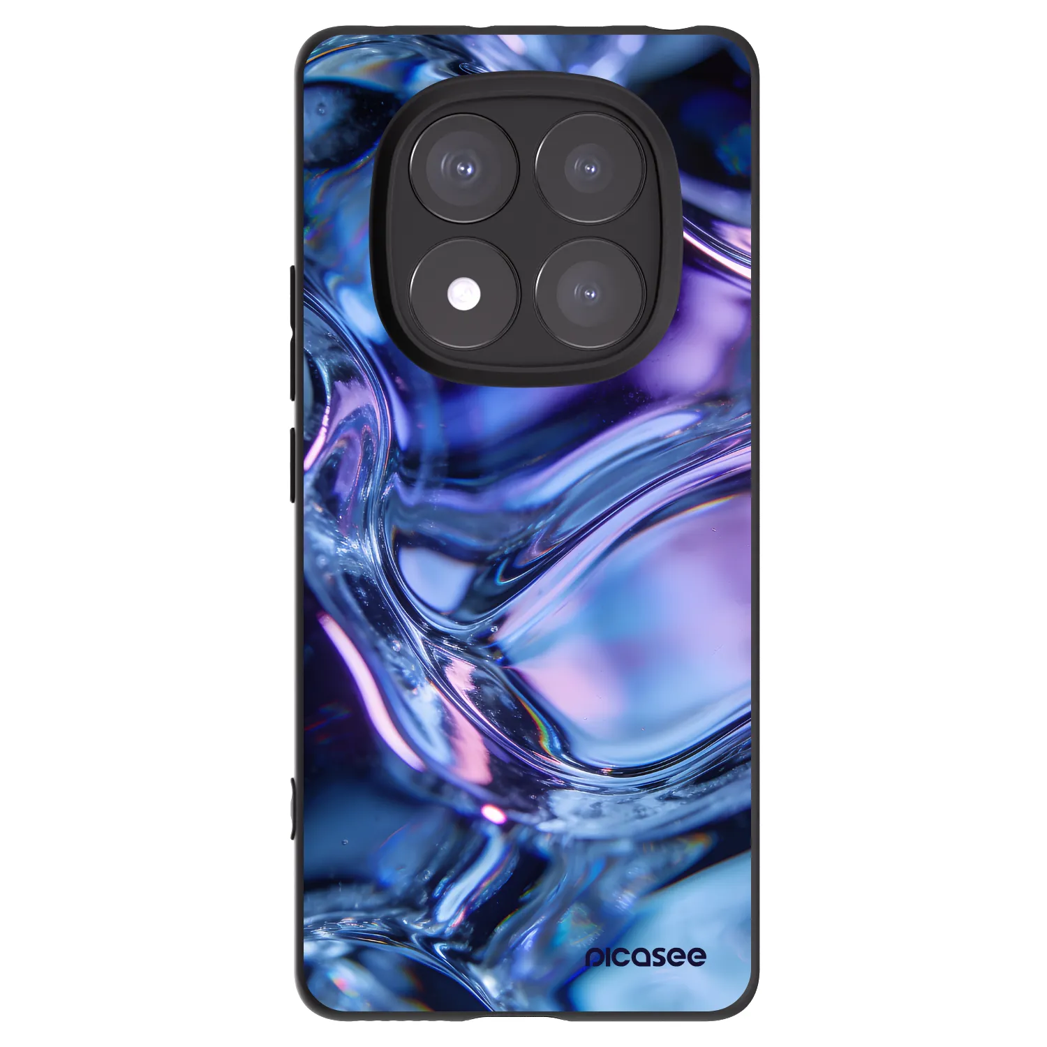 Picasee crna silikonska maskica za Xiaomi Redmi Note 14 Pro 5G - Iris liquid