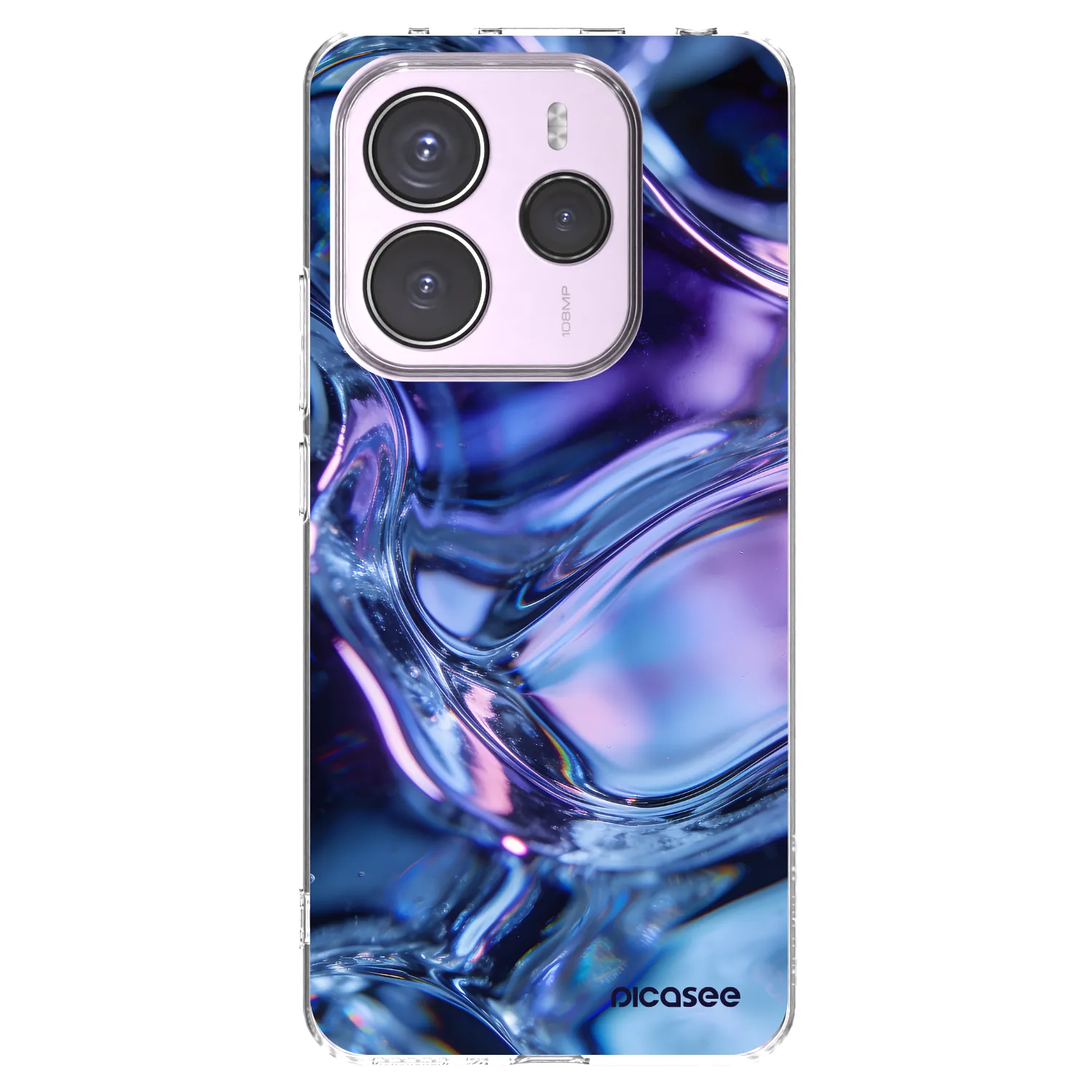 Picasee silikonska prozirna maskica za Xiaomi Redmi Note 14 5G - Iris liquid