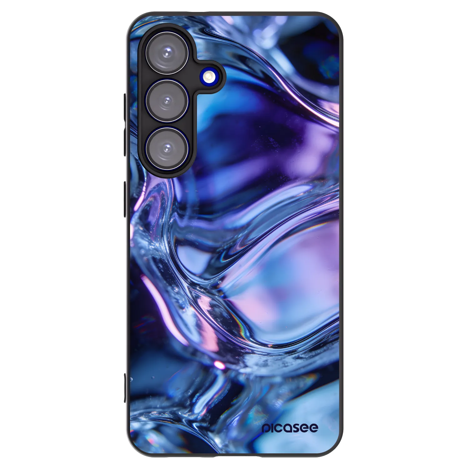 Picasee crna silikonska maskica za Samsung Galaxy S25 5G - Iris liquid