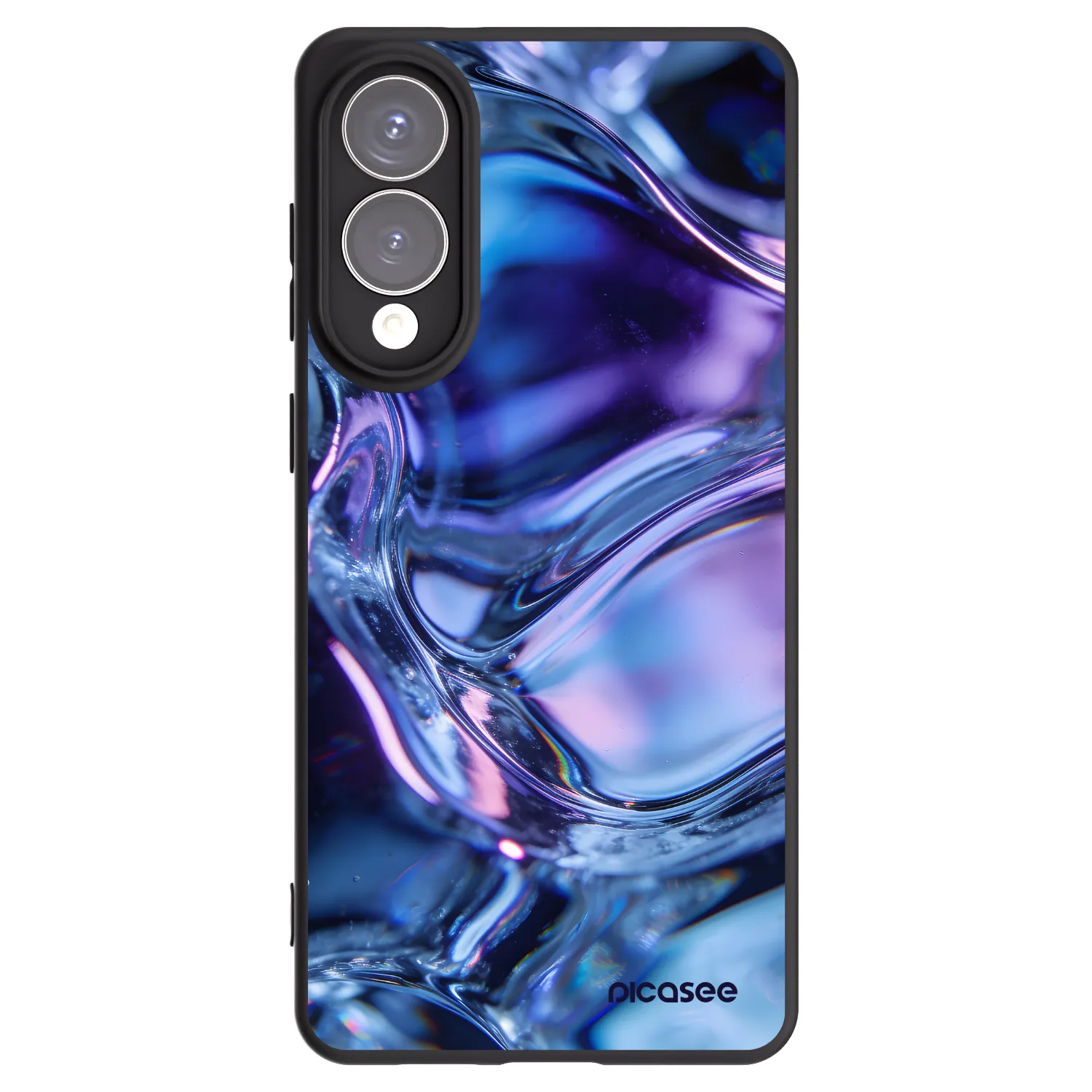 Picasee crna silikonska maskica za Samsung Galaxy S25 Edge 5G - Iris liquid