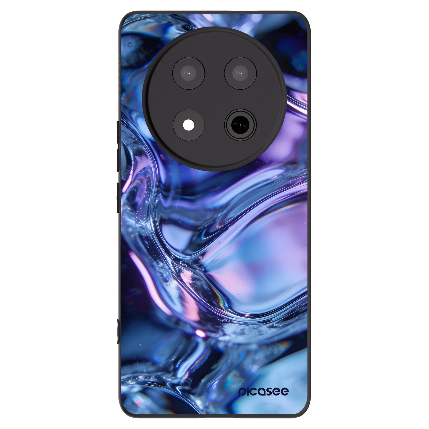 Picasee crna silikonska maskica za Honor Magic7 Lite 5G - Iris liquid