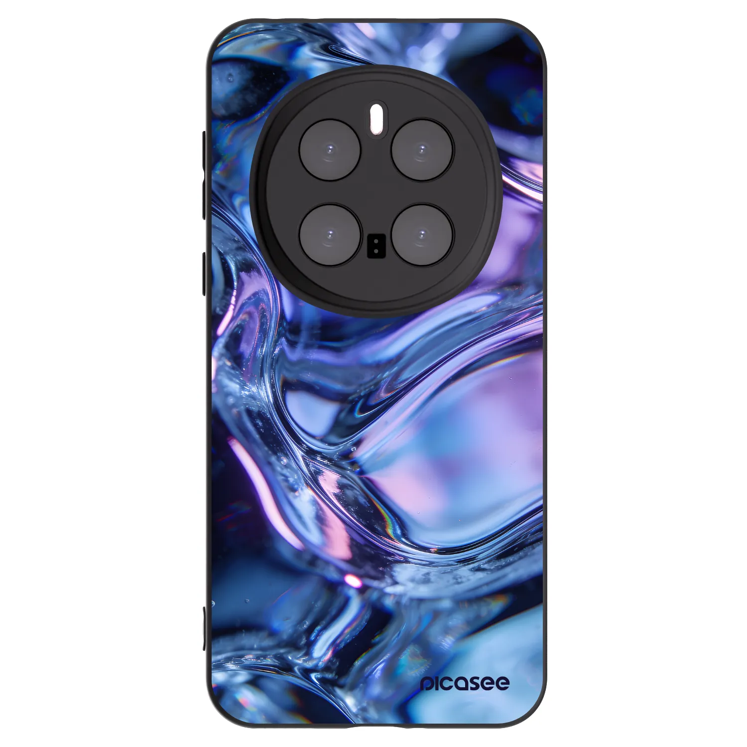 Picasee crna silikonska maskica za Honor Magic7 Pro 5G - Iris liquid