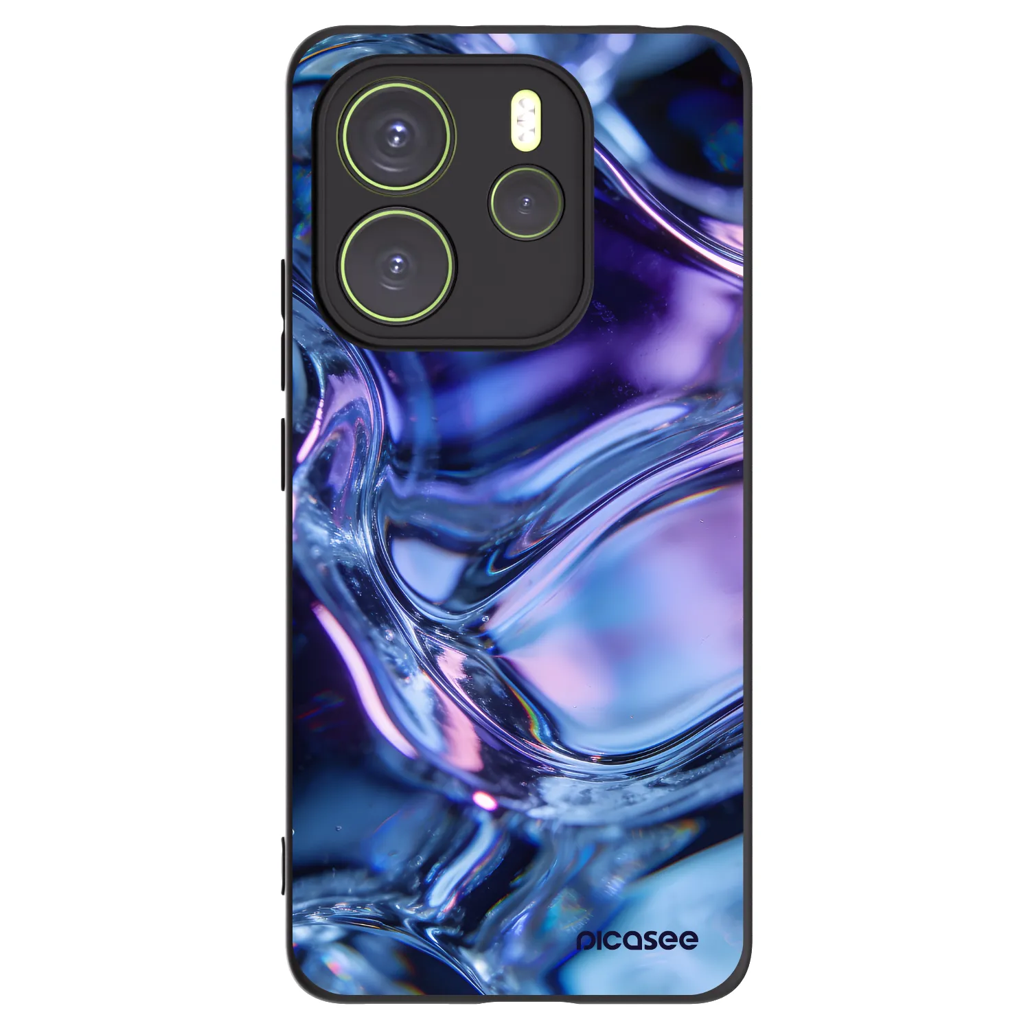 Picasee crna silikonska maskica za Xiaomi Redmi Note 14 4G - Iris liquid