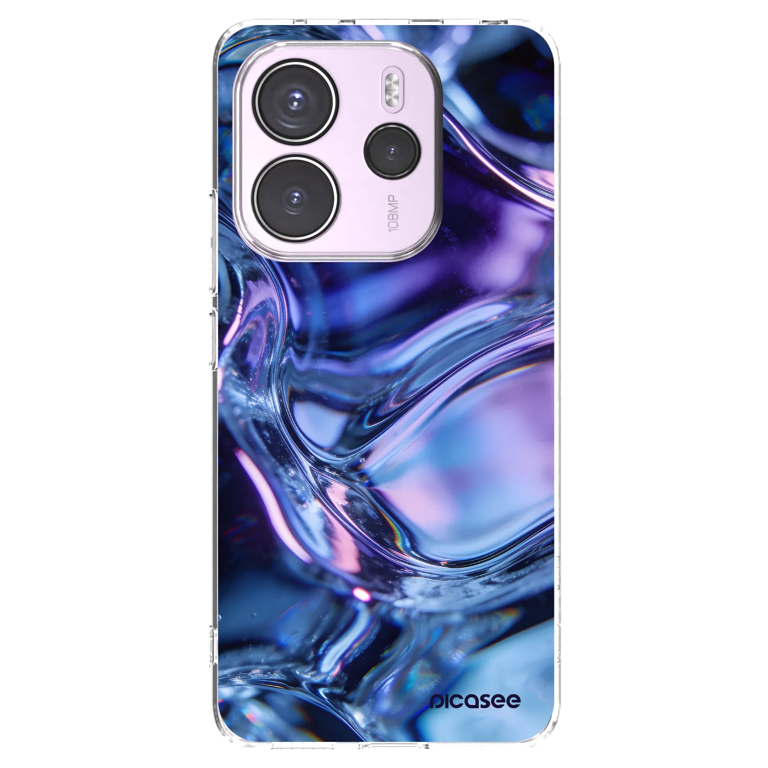 Picasee silikonska prozirna maskica za Xiaomi Redmi Note 14 4G - Iris liquid