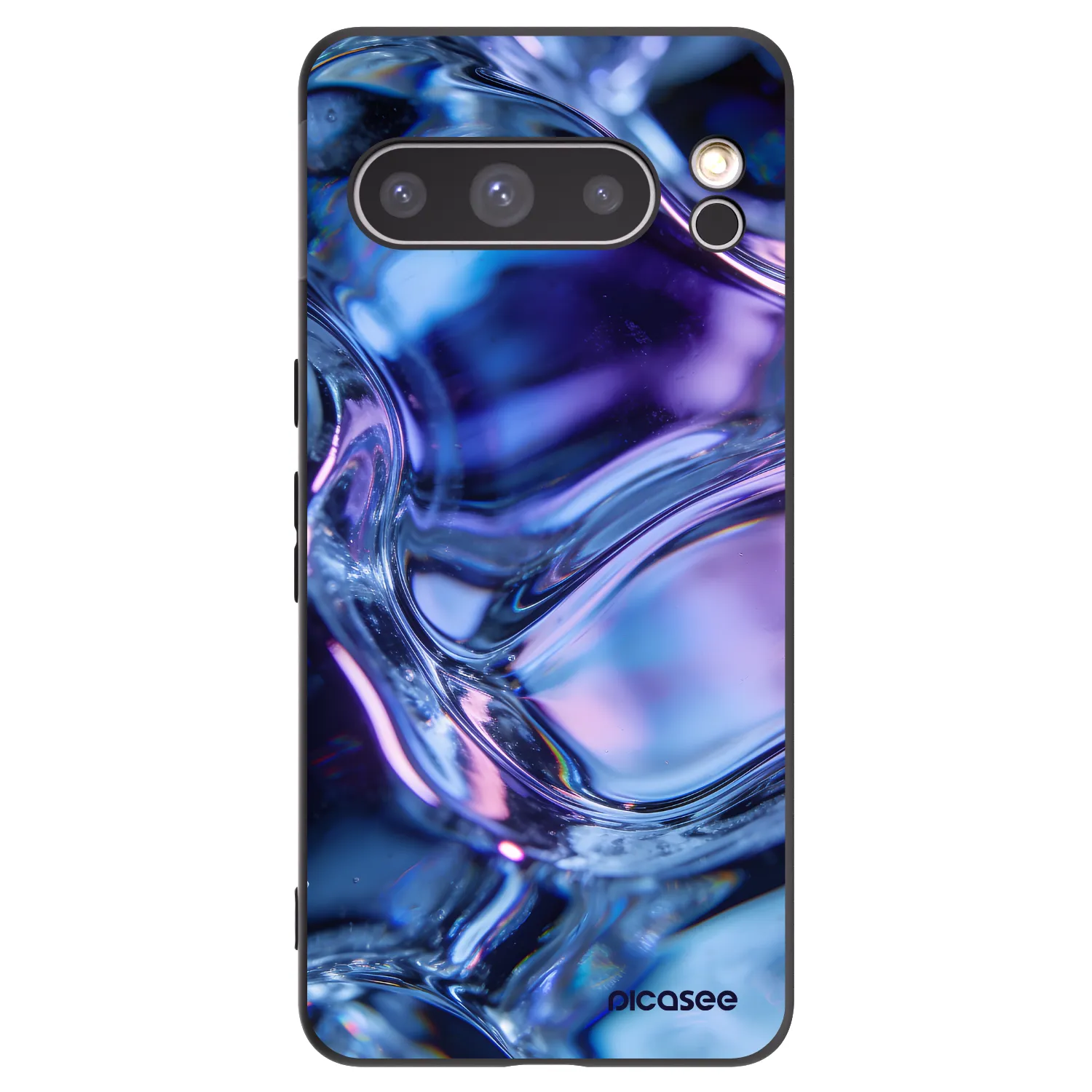 Picasee crna silikonska maskica za Google Pixel 8 Pro - Iris liquid