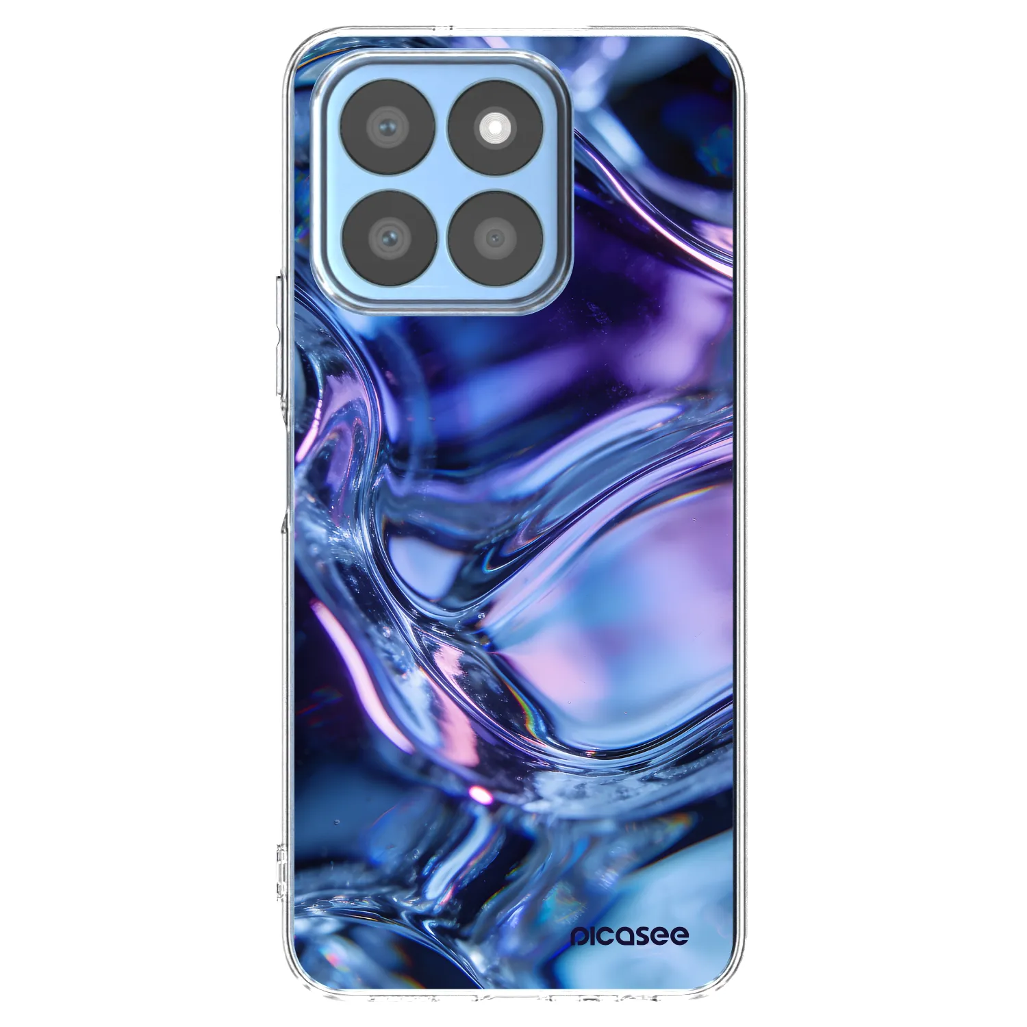 Picasee silikonska prozirna maskica za Honor X8c - Iris liquid