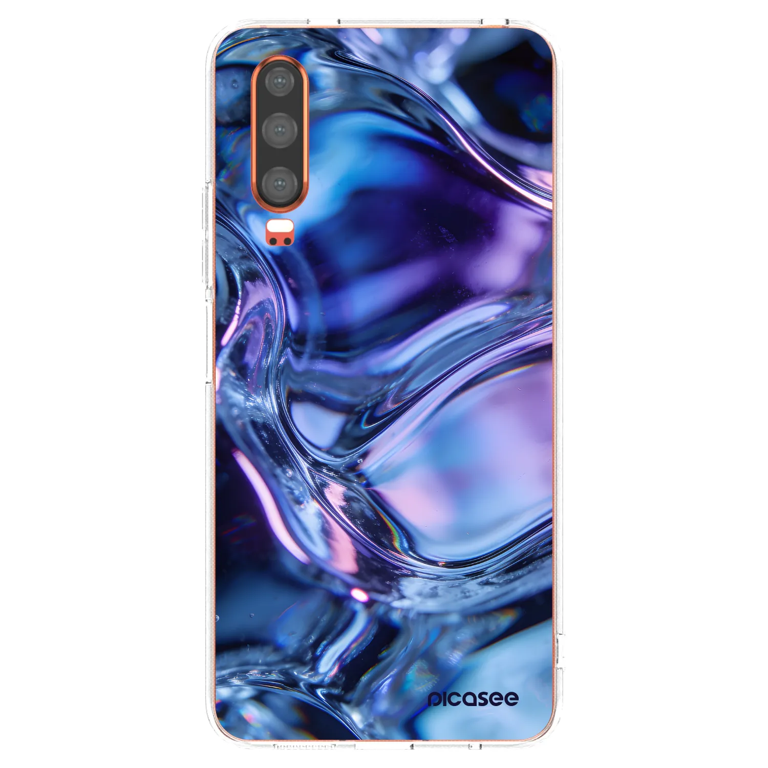 Picasee silikonska prozirna maskica za Huawei P30 - Iris liquid