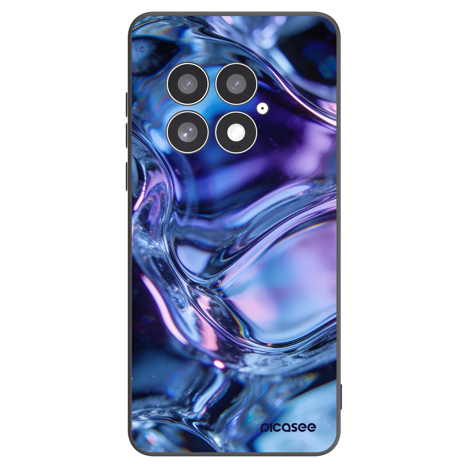 Picasee crna silikonska maskica za OnePlus 13 5G - Iris liquid