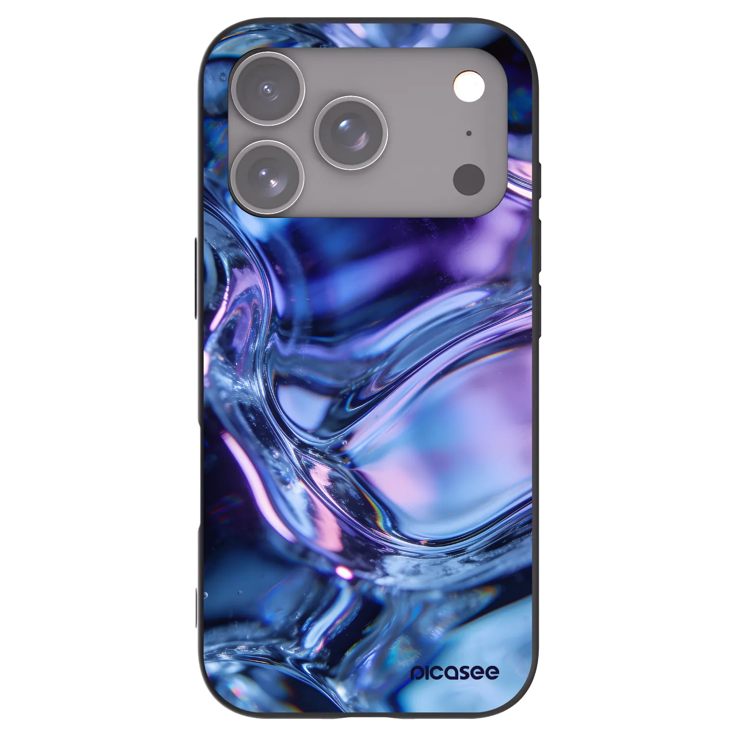 Picasee crna silikonska maskica za Apple iPhone 17 Pro - Iris liquid