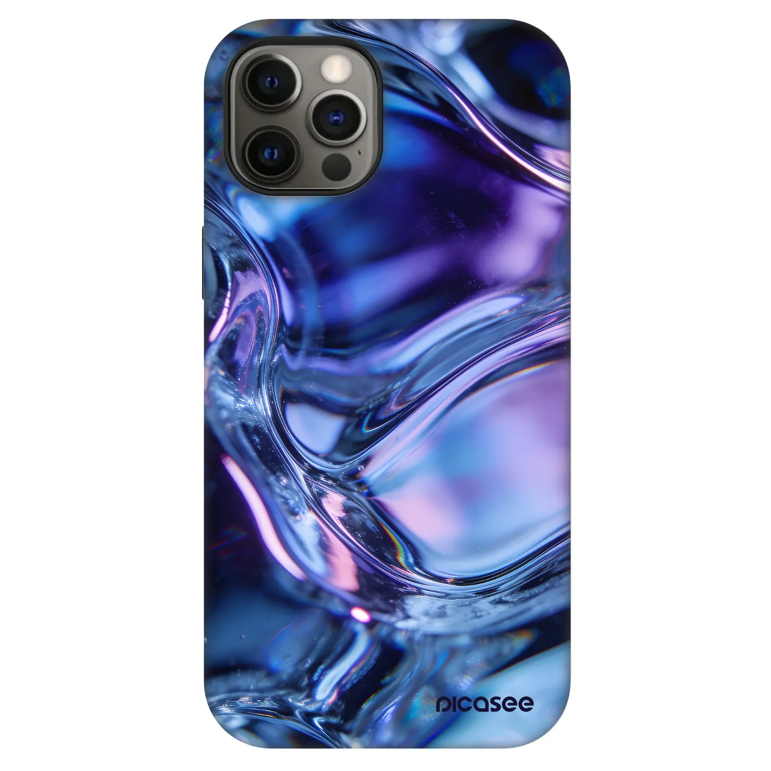 Picasee Fashion Case MagSafe za Apple iPhone 12 - Iris liquid