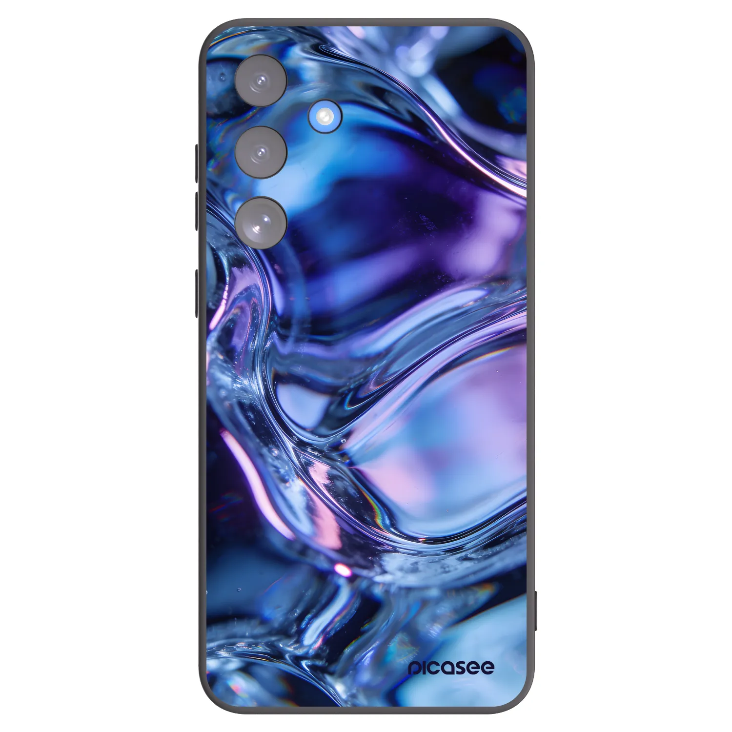 Picasee crna silikonska maskica za Samsung Galaxy S25 FE 5G - Iris liquid