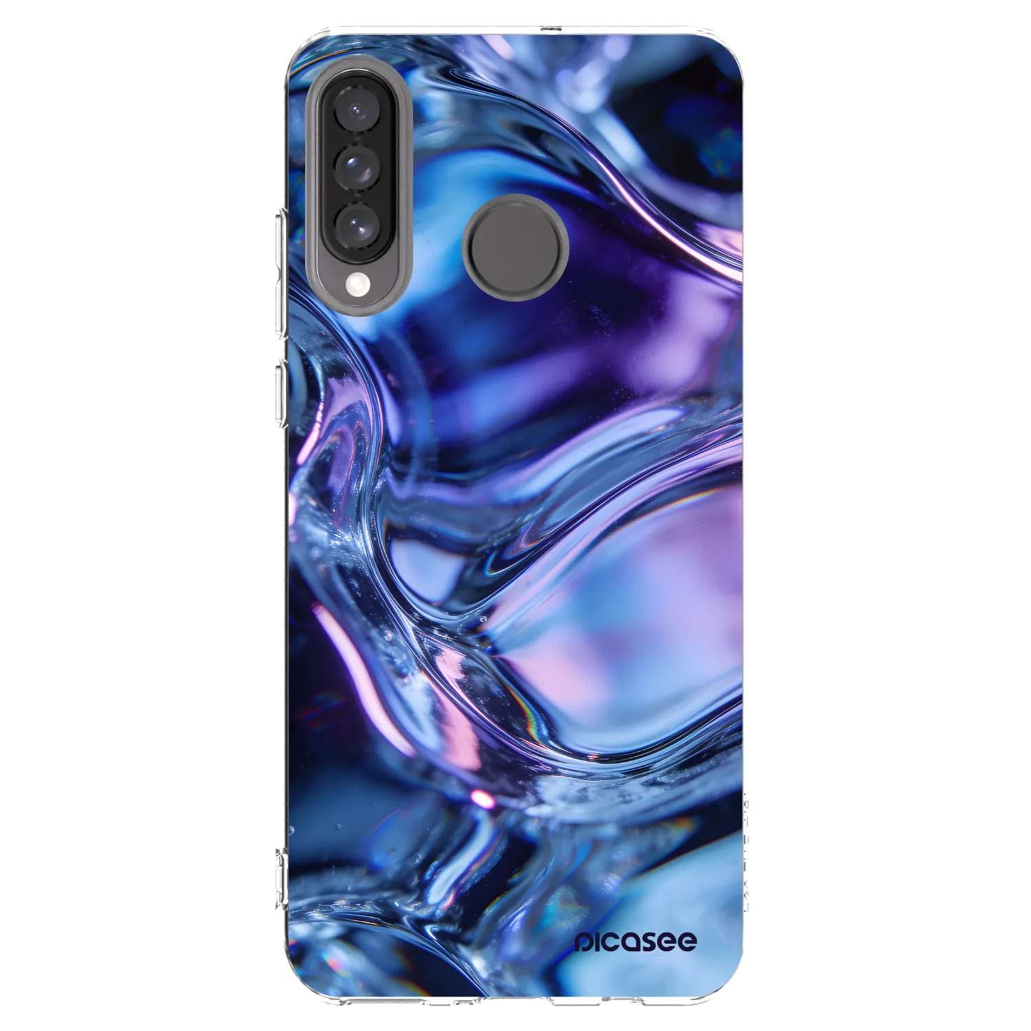 Picasee silikonska prozirna maskica za Huawei P30 Lite - Iris liquid