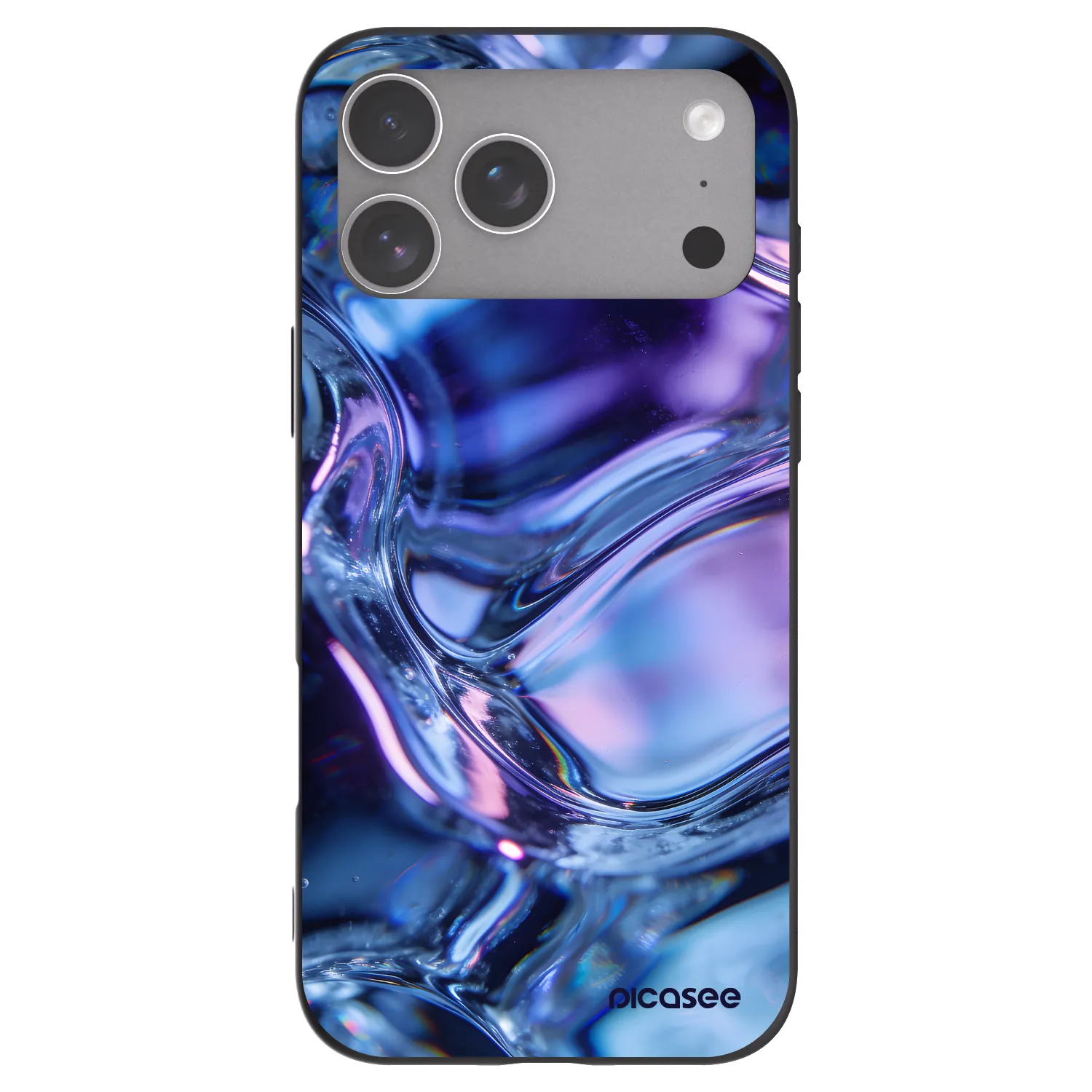 Picasee crna silikonska maskica za Apple iPhone 18 Pro Max - Iris liquid