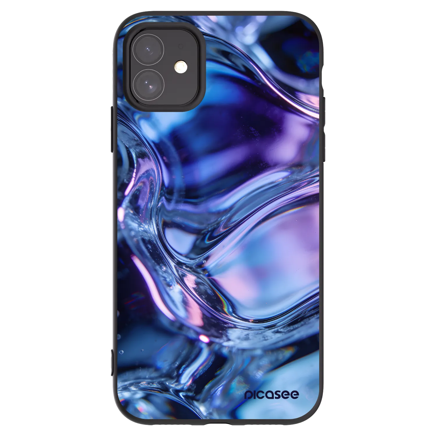 Picasee crna silikonska maskica za Apple iPhone 11 - Iris liquid