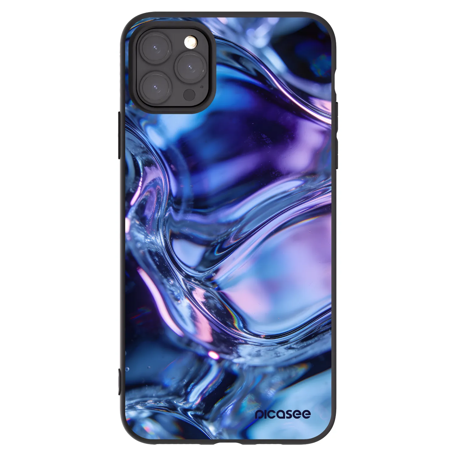 Picasee crna silikonska maskica za Apple iPhone 11 Pro Max - Iris liquid