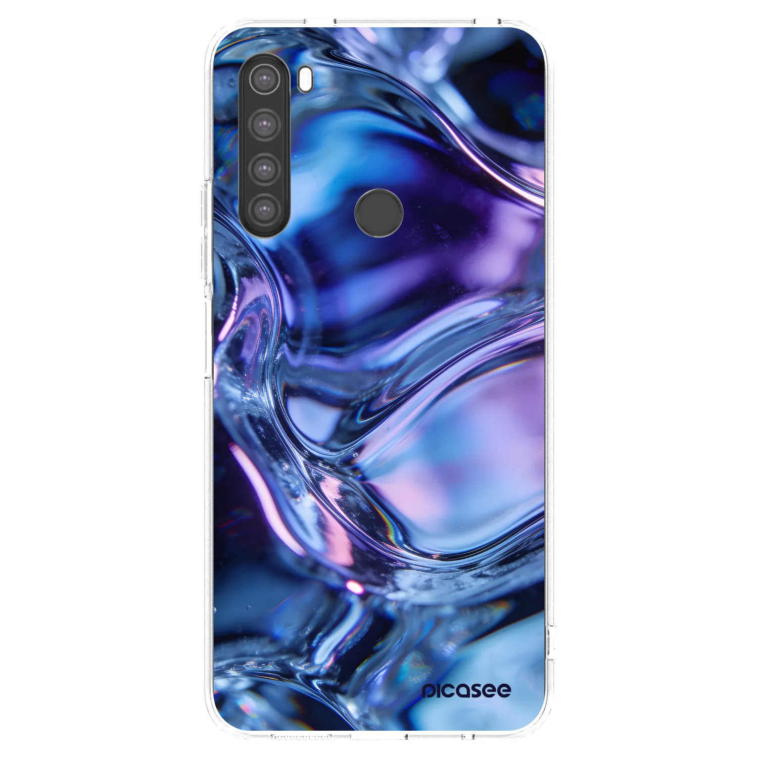 Picasee silikonska prozirna maskica za Xiaomi Redmi Note 8 - Iris liquid
