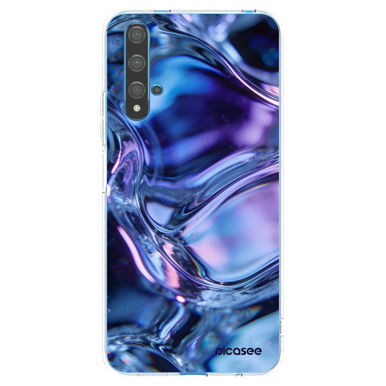 Picasee silikonska prozirna maskica za Huawei Nova 5T - Iris liquid