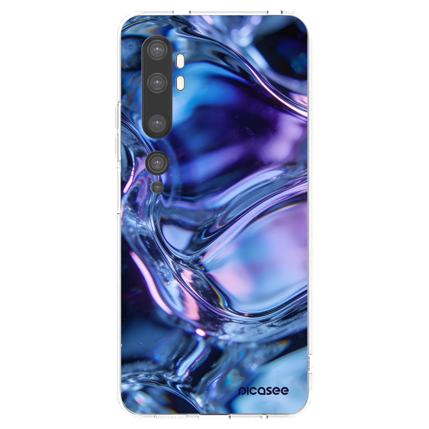 Picasee silikonska prozirna maskica za Xiaomi Mi Note 10 (Pro) - Iris liquid
