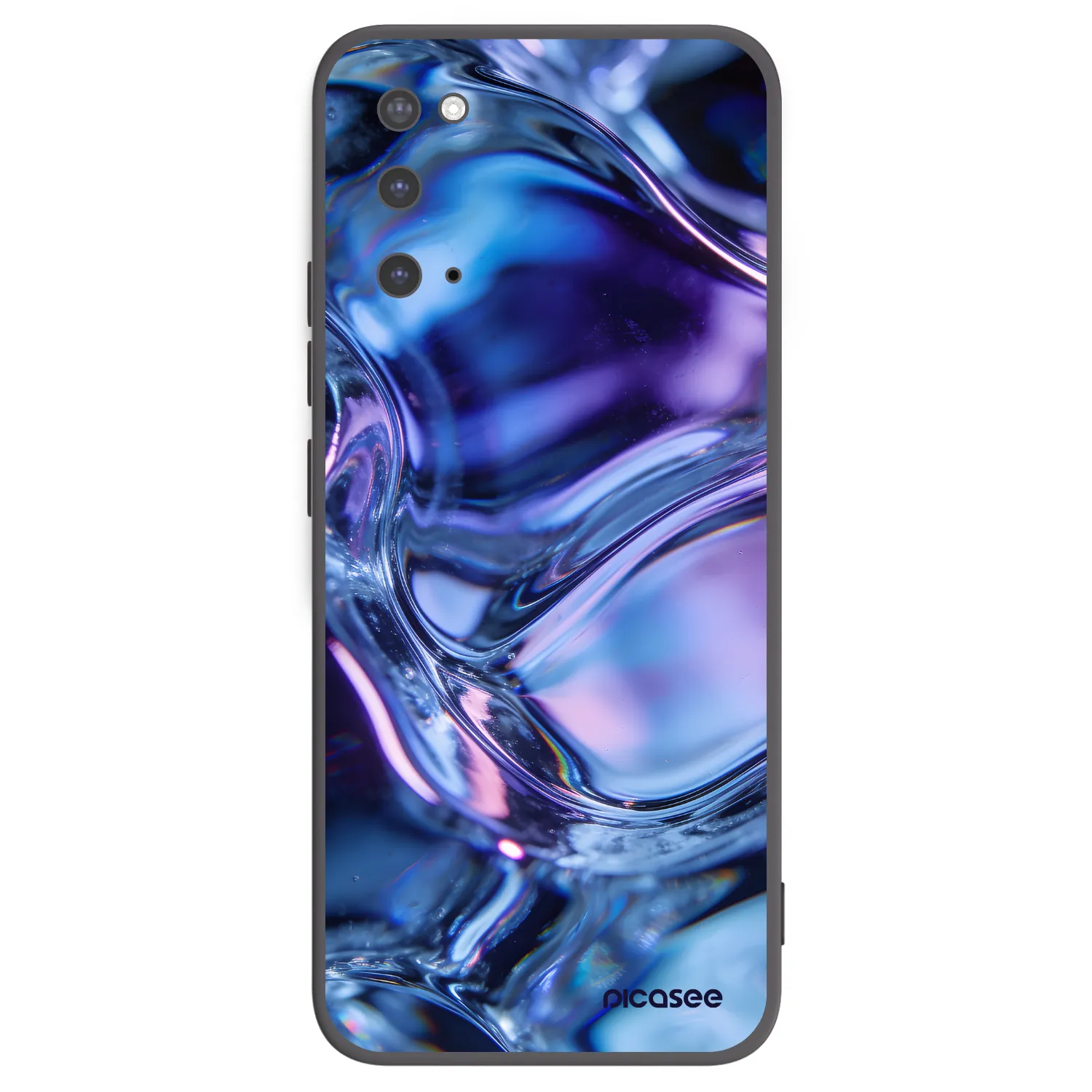 Picasee crna silikonska maskica za Samsung Galaxy S20 G980F - Iris liquid
