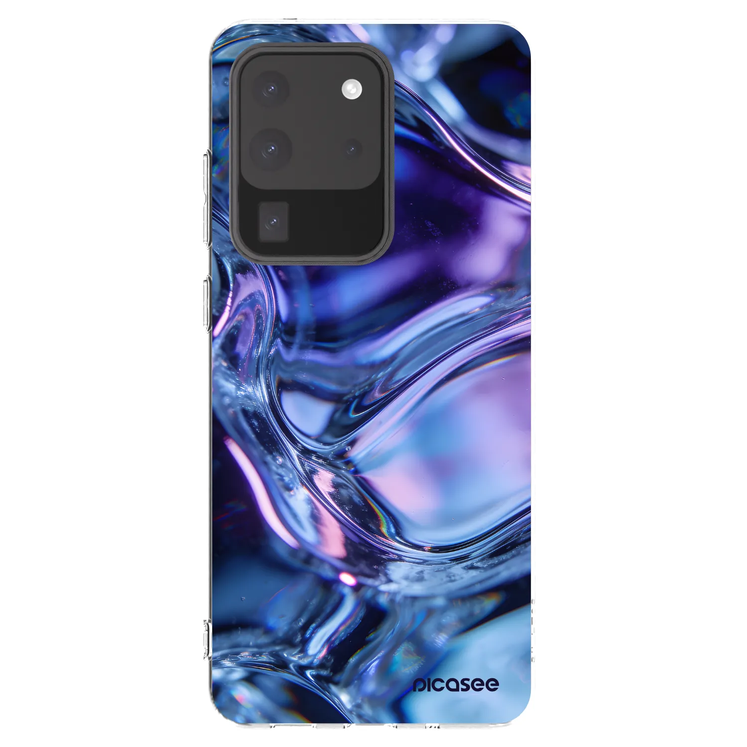 Picasee silikonska prozirna maskica za Samsung Galaxy S20 Ultra 5G G988F - Iris liquid