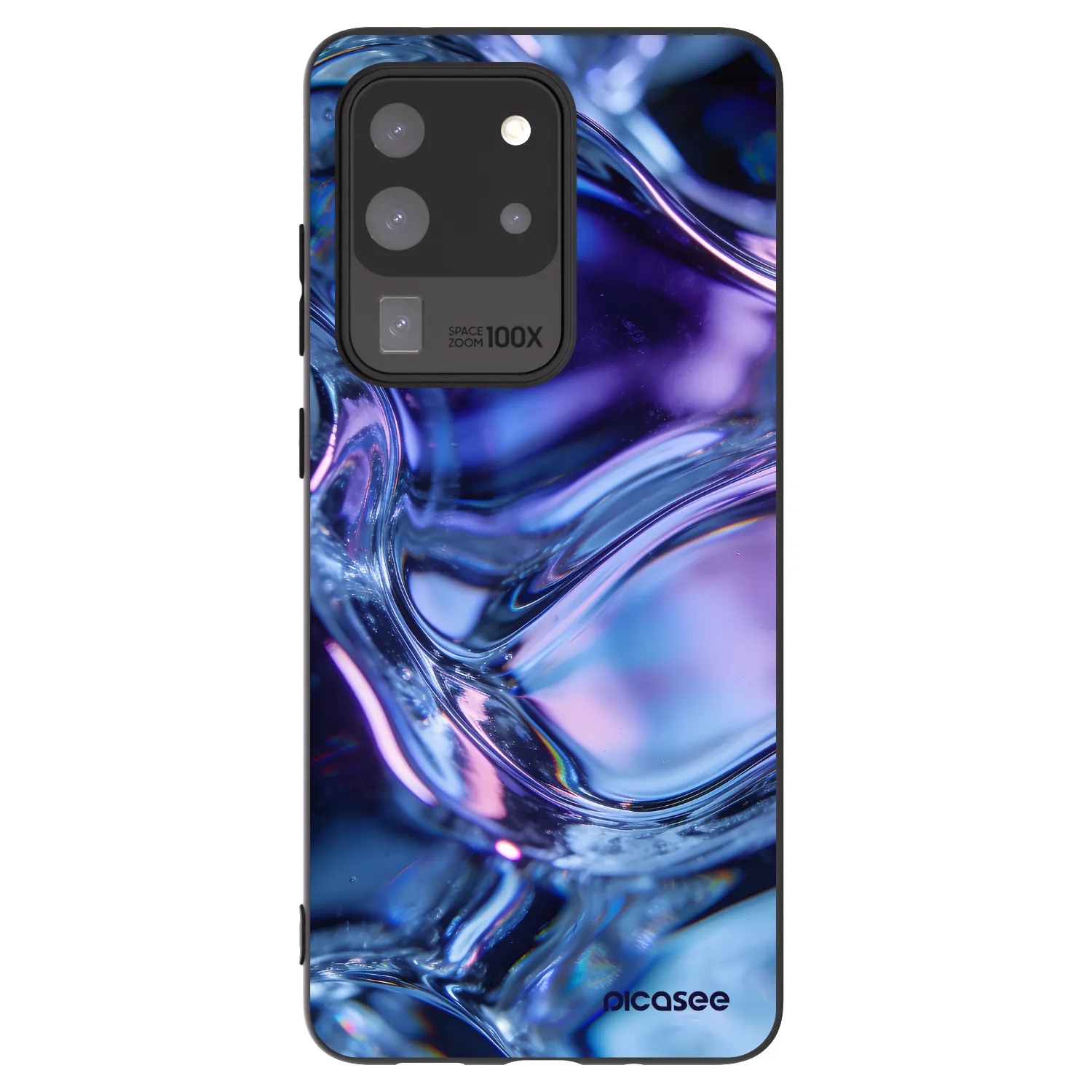 Picasee crna silikonska maskica za Samsung Galaxy S20 Ultra 5G G988F - Iris liquid