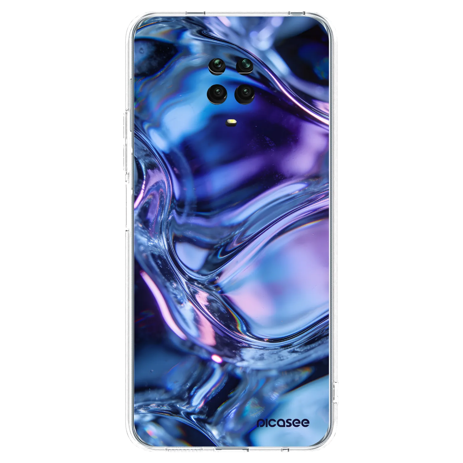 Picasee silikonska prozirna maskica za Xiaomi Redmi Note 9 Pro - Iris liquid