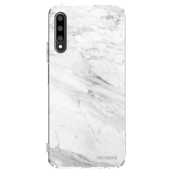 Picasee silikonska prozirna maskica za Honor 9X Pro - White marble