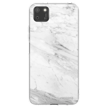 Picasee silikonska prozirna maskica za Huawei Y5P - White marble